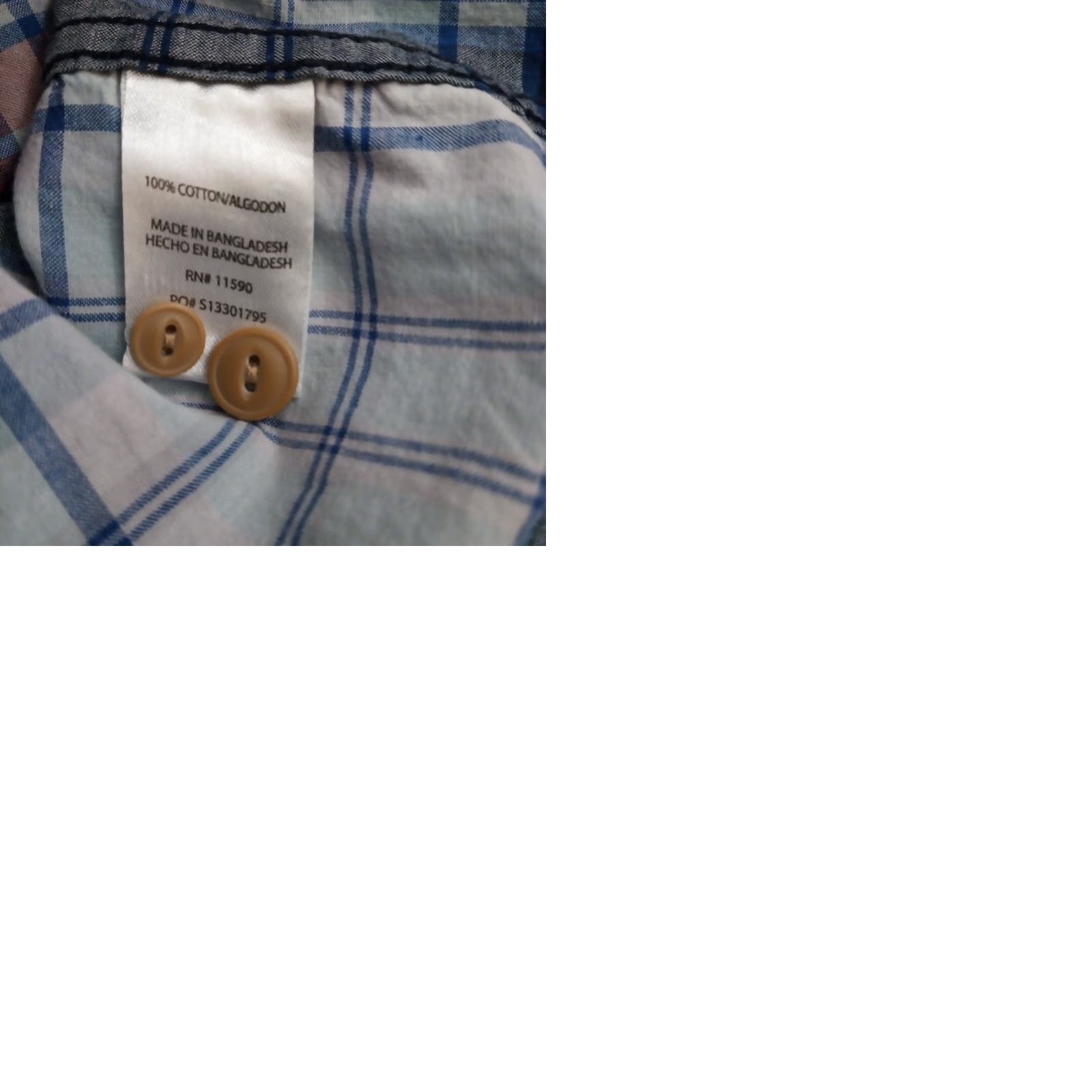 Weatherproof Weatherproof Mens Shirt L Blue Plaid Long Sleeve Button-Up Pockets Size US L / EU 52-54 / 3 - 9 Thumbnail