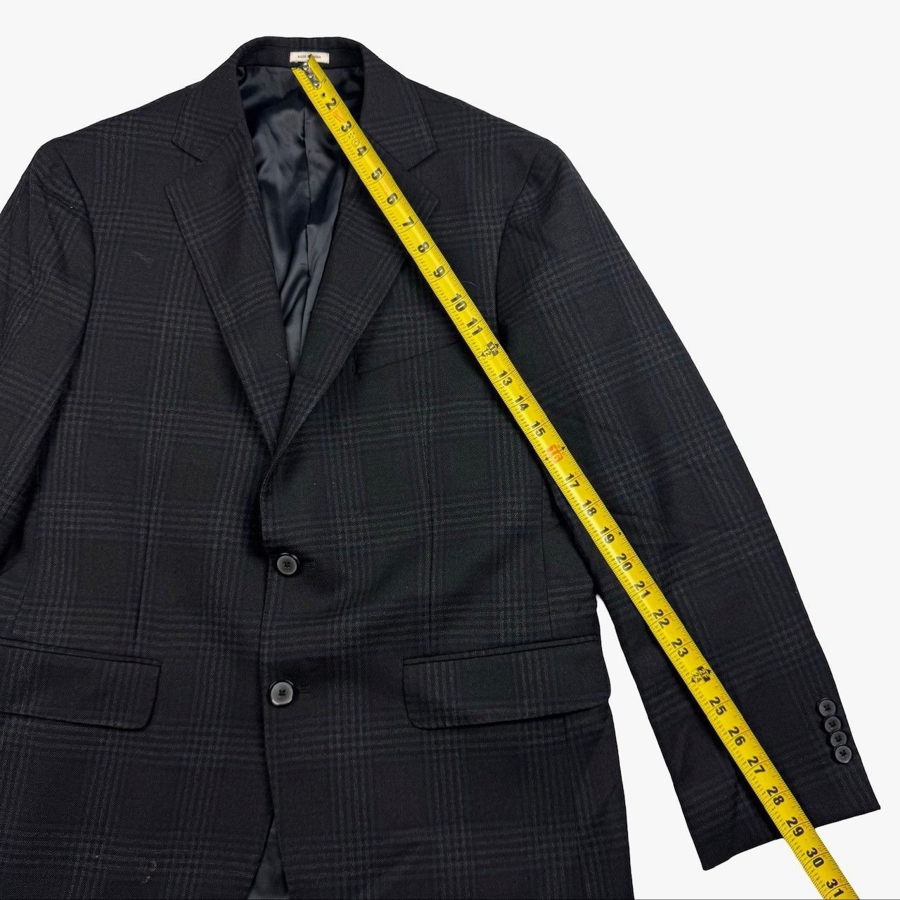 Joseph Abboud Joseph Abboud Men's Wool 2-Button Blazer Gray Plaid • 38S Size 38S - 9 Thumbnail