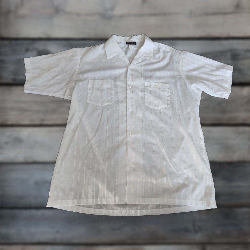 Vintage Vtg Triumph California Shirt XL Mens Short Sleeve Button Up USA Made Striped Size US XL / EU 56 / 4 - 1 Thumbnail
