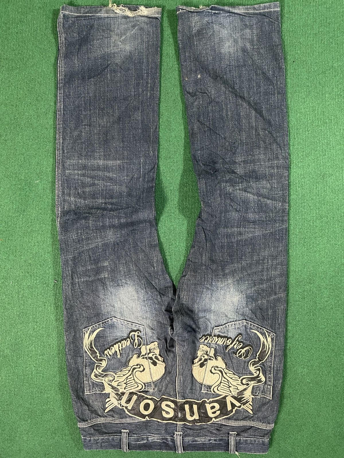 Vanson Leathers Vintage Vanson Leather Distressed Jeans Size US 37 - 5 Thumbnail
