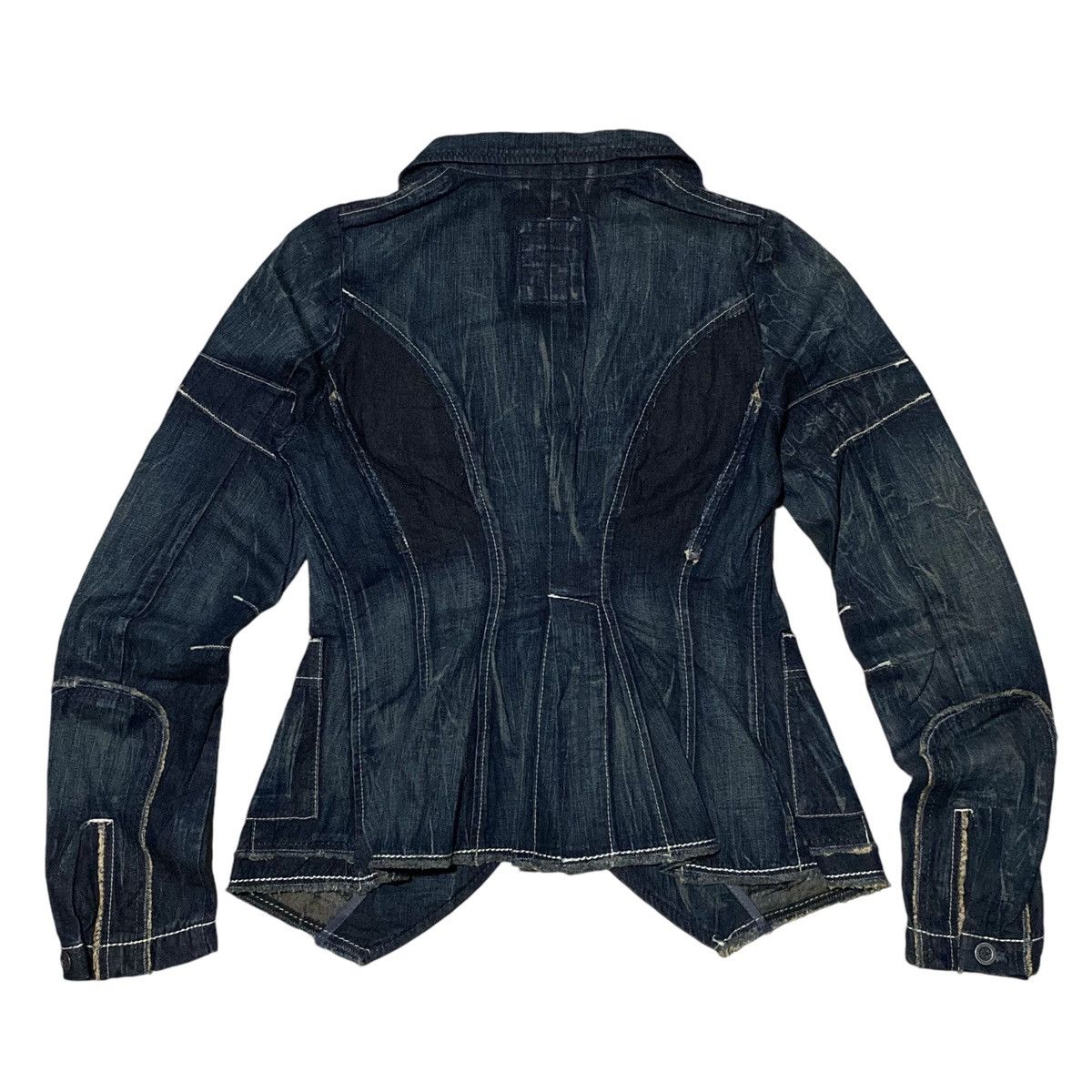 If Six Was Nine × Japanese Brand × Marithe + Francois Girbaud 🔥SALE🔥 Marithe francois girbaud denim blazer Size M / US 6-8 / IT 42-44 - 4 Thumbnail