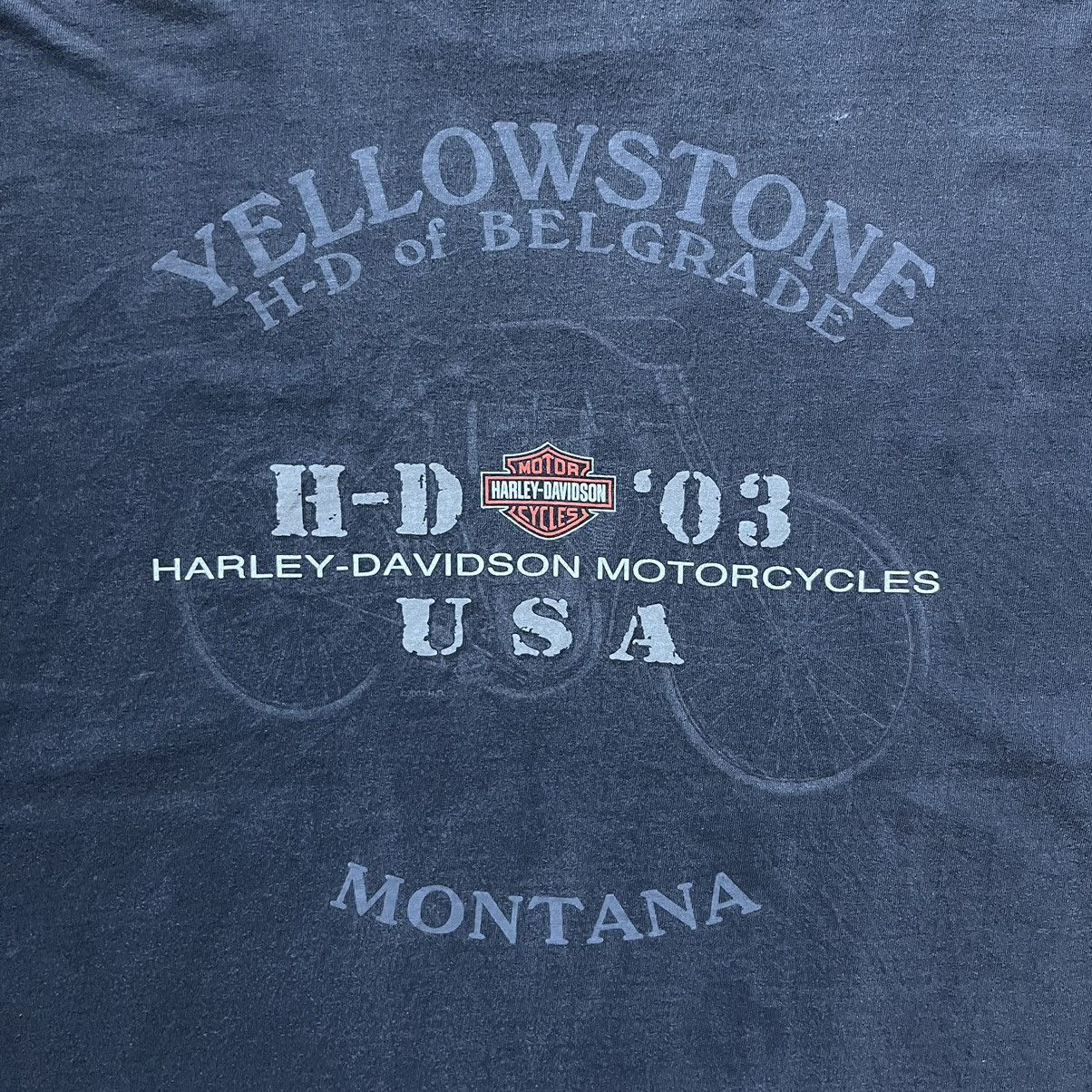 Harley Davidson × Vintage Vintage Harley Davidson Black Tribal Thunder Shirt Size XL Size US XL / EU 56 / 4 - 4 Thumbnail