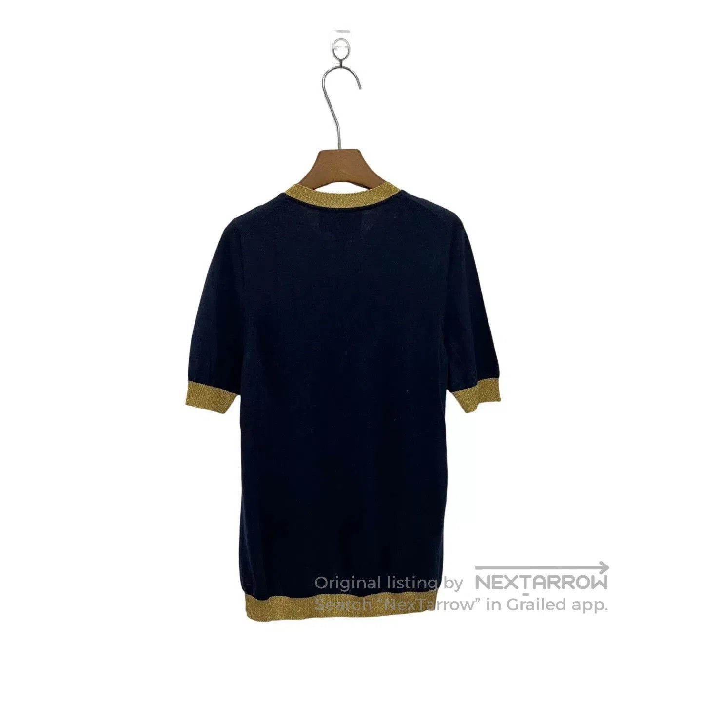 Gucci Gucci Blue Gold Trim Short Sleeve. Size US XL / EU 56 / 4 - 2 Thumbnail