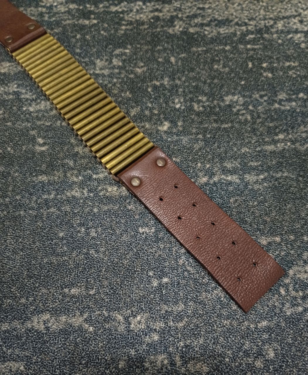 Leather LEATHER BULLET LEATHER BELT(SIZE 31-33) Size ONE SIZE - 3 Thumbnail
