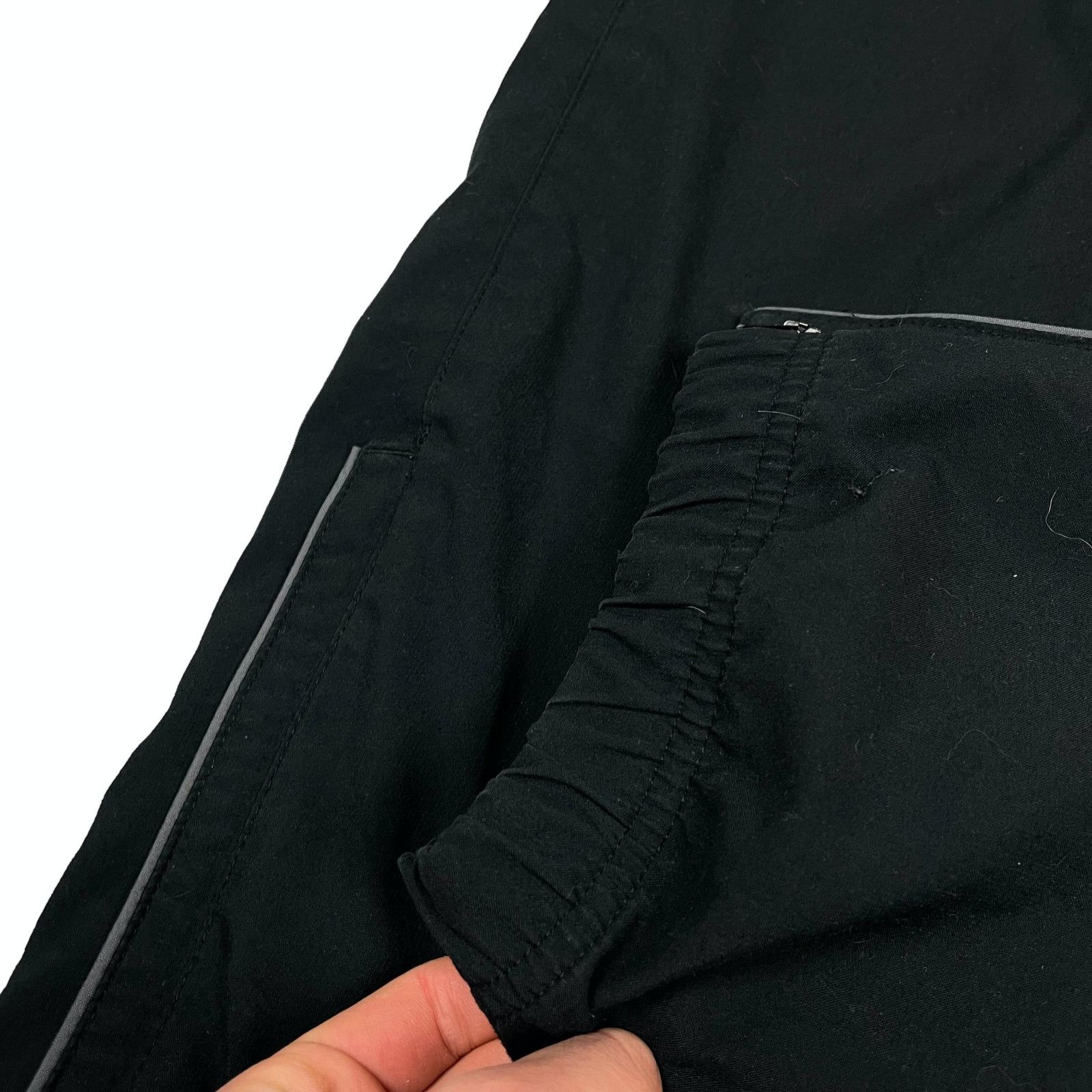 Nike × Vintage Nike Women's Black Drawstring Pockets Track Pants Large Size 30" / US 8 / IT 44 - 4 Thumbnail