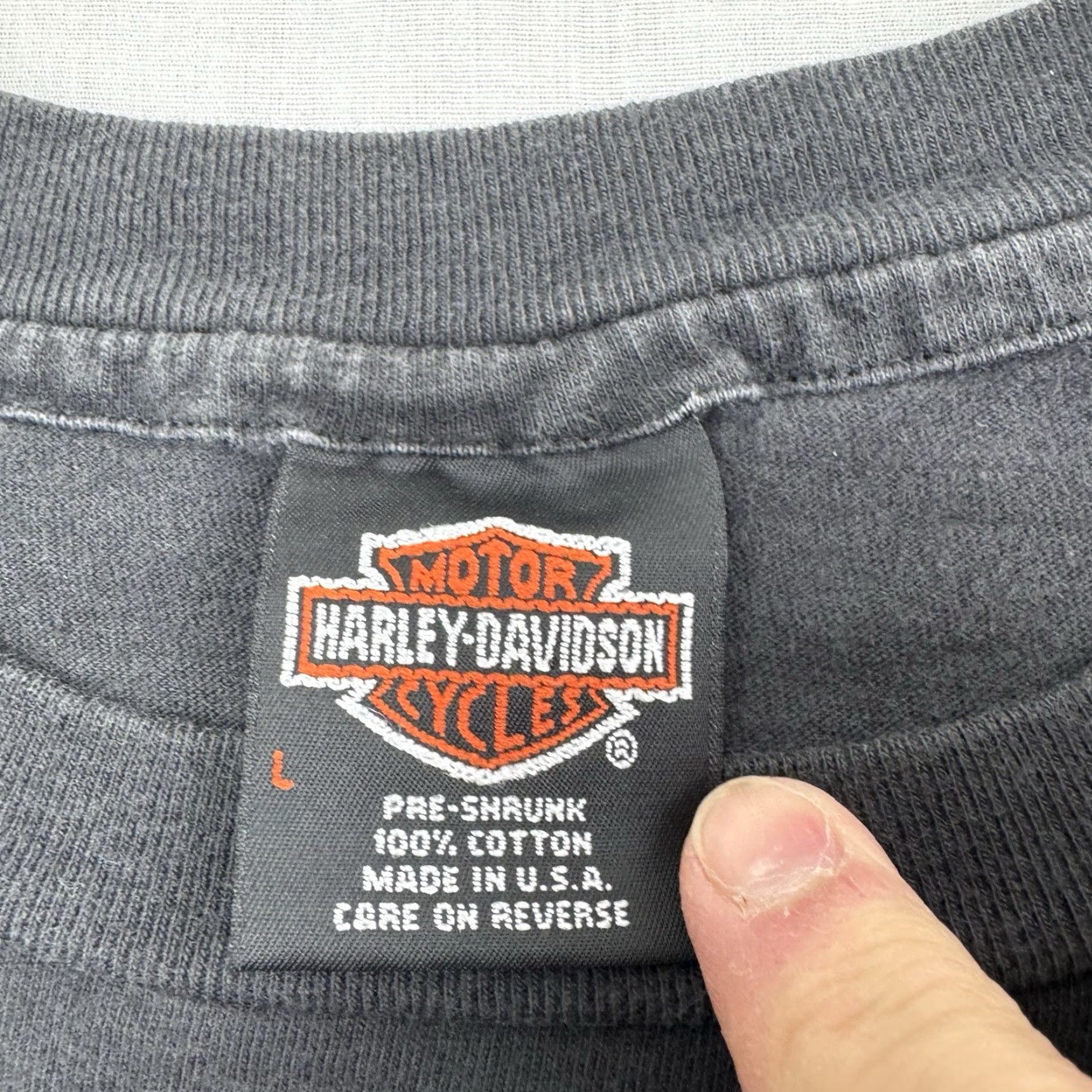 Harley Davidson VINTAGE Harley-Davidson T Shirt Adult Large Shirt Mens 90s USA Bike Desert Tucson Arizona Black Size US L / EU 52-54 / 3 - 5 Thumbnail