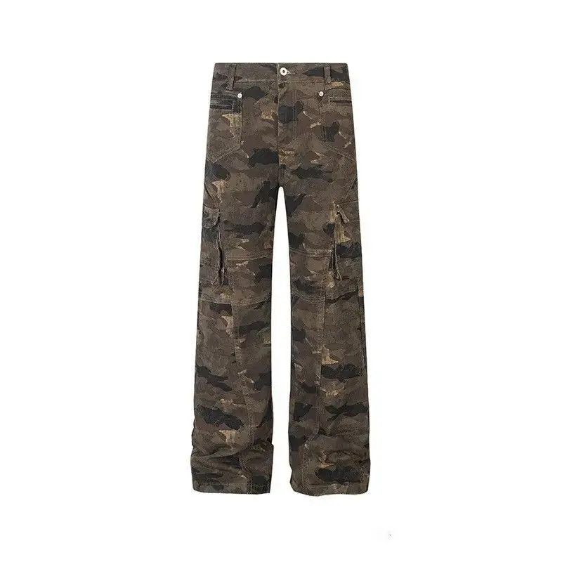 Japanese Brand Retro loose hip-hop camouflage jeans Size US 32 / EU 48 - 5 Thumbnail