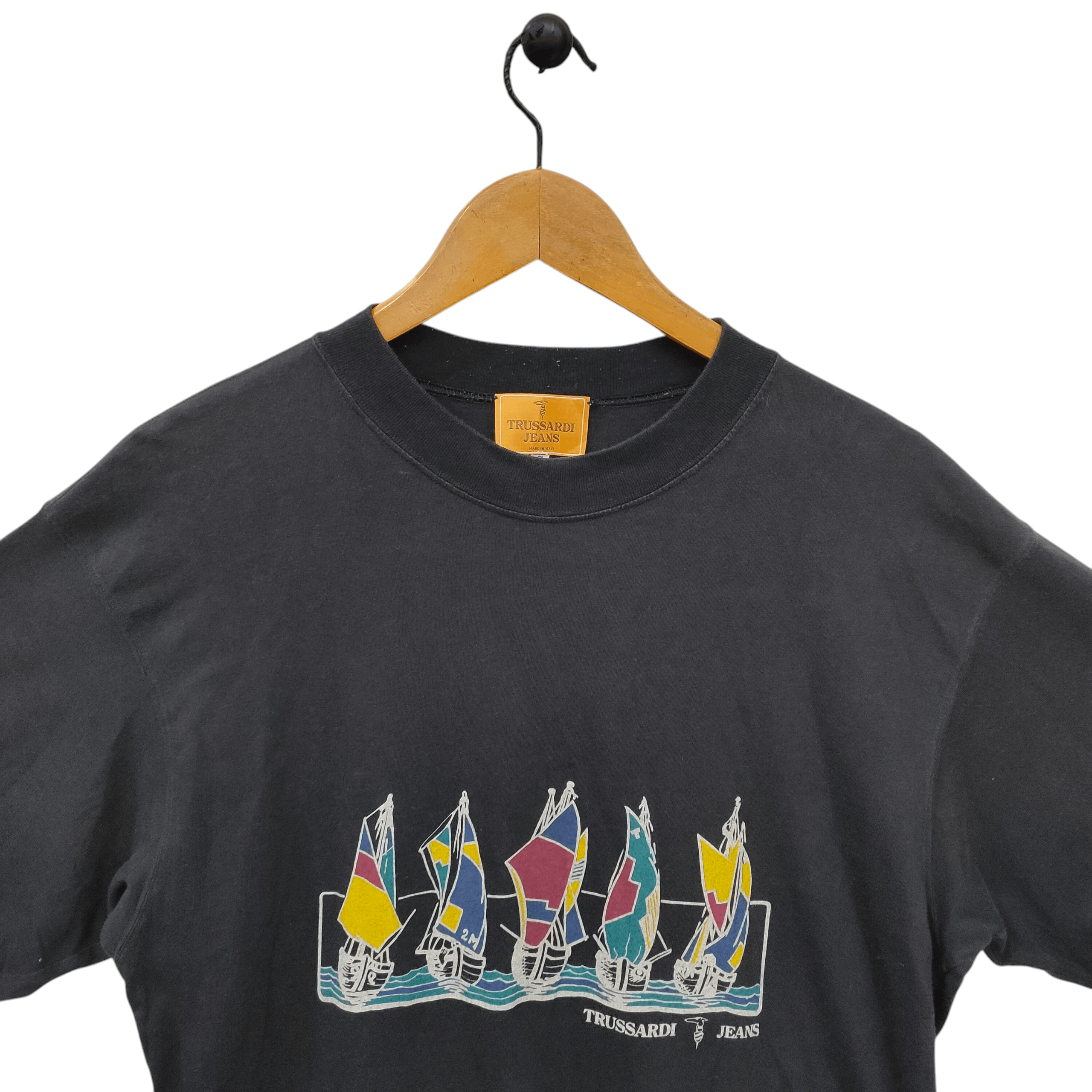 Trussardi Vintage 90s Trussardi Jeans tshirt Size US S / EU 44-46 / 1 - 3 Thumbnail