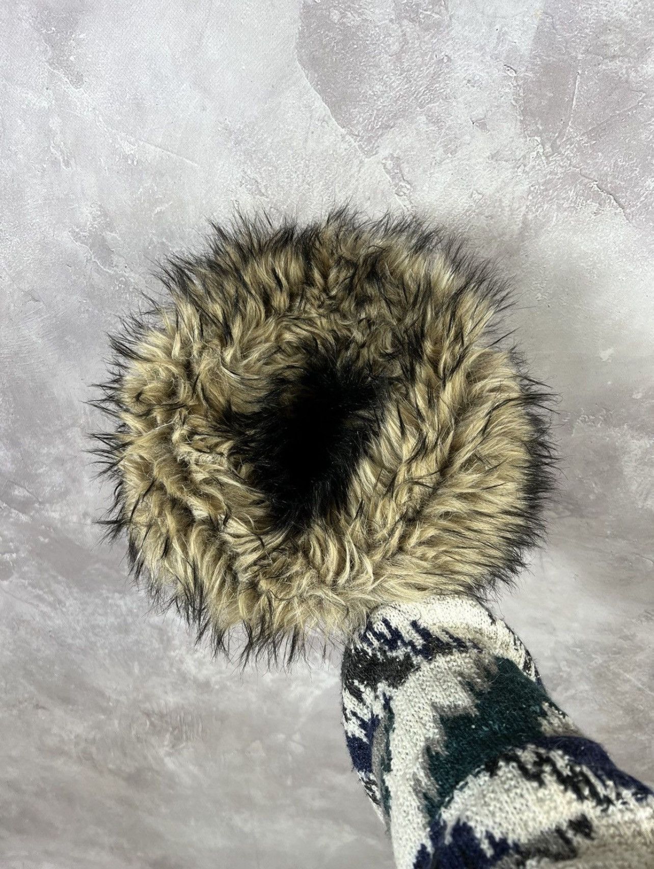 Fjallraven Vintage IfSixWasNine Style Fjal Raven Fur Fuzzy Ushanka Hat Size ONE SIZE - 6 Thumbnail