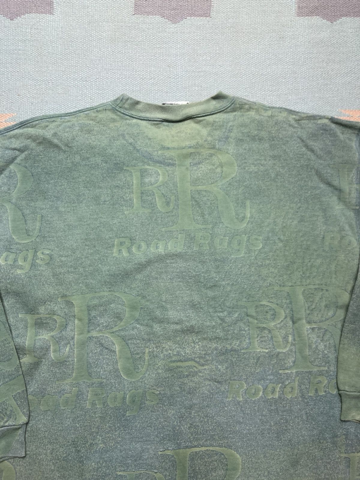 Vintage 90s crewneck sweatshirt road rags all over print cotton L Size US L / EU 52-54 / 3 - 8 Thumbnail