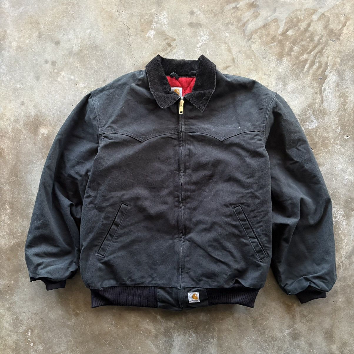 Carhartt × Vintage 90s Carhartt JB105 black detroit jacket sz XL