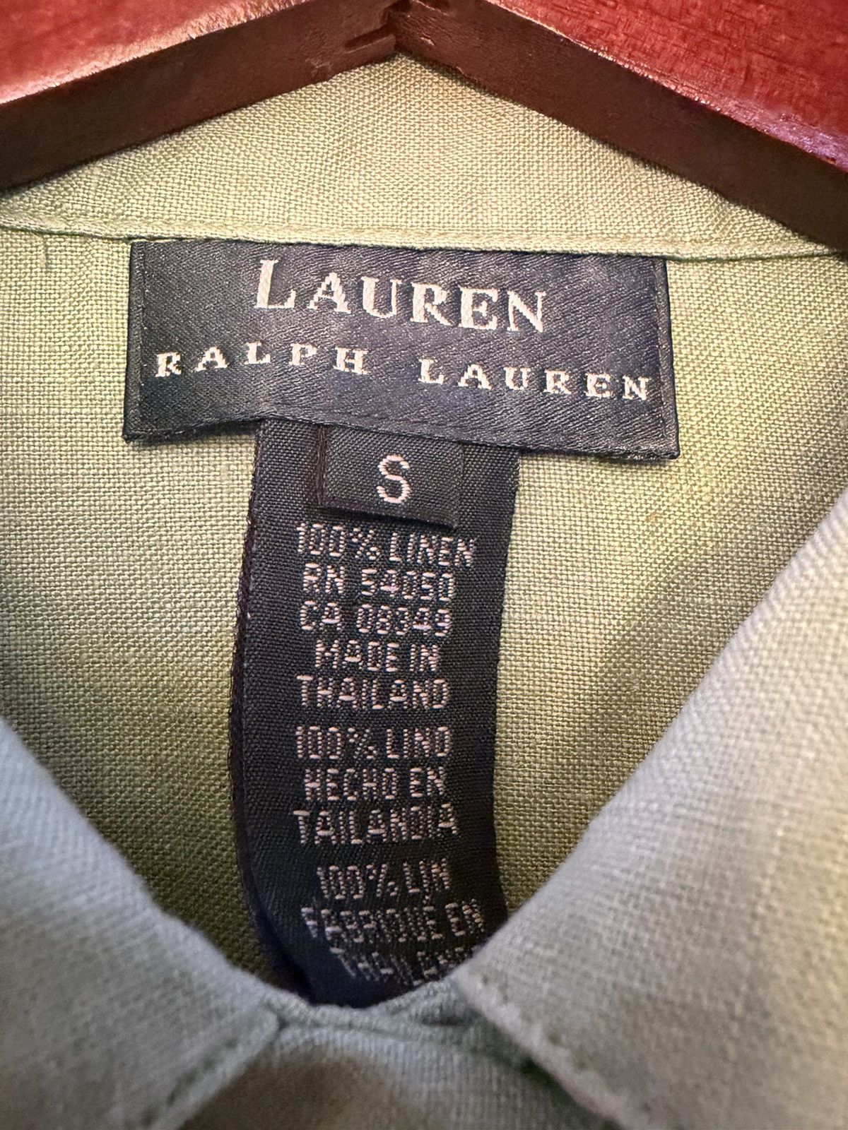 Ralph Lauren Ralph Lauren green linen button up shirt Size US S / EU 44-46 / 1 - 3 Thumbnail