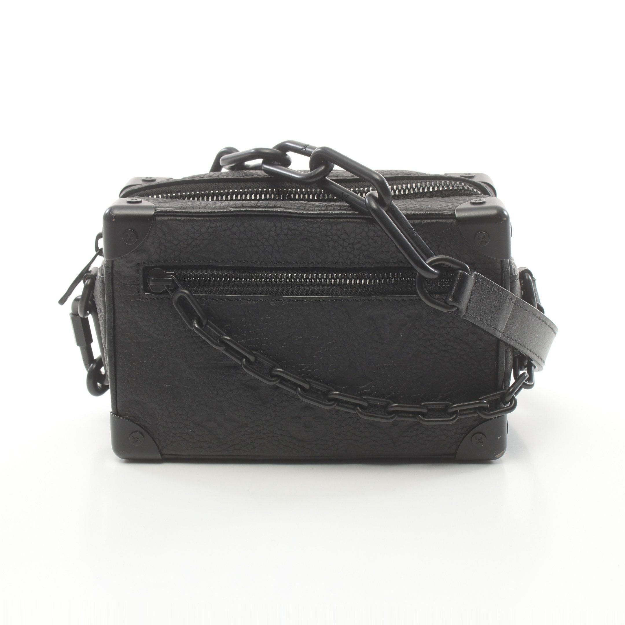 Louis Vuitton Louis Vuitton Mini Soft Trunk Monogram Taurillon Noir Chain Shoulder Bag Leather Black Size ONE SIZE - 1 Thumbnail