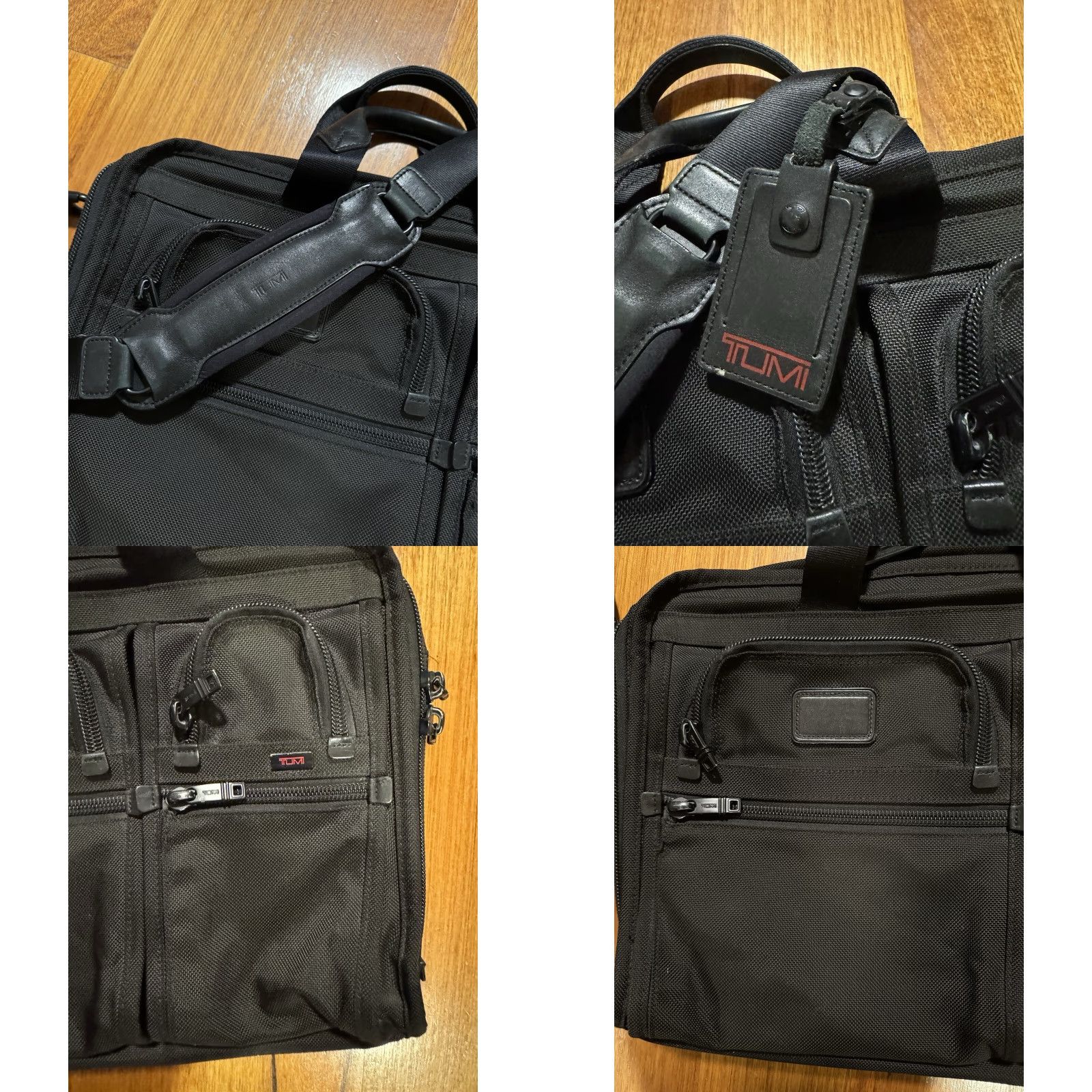 Tumi Tumi Alpha Briefcase 26114DH Leather Nylon Black Laptop Bag Shoulder Bag Men Large Black Size ONE SIZE - 9 Thumbnail