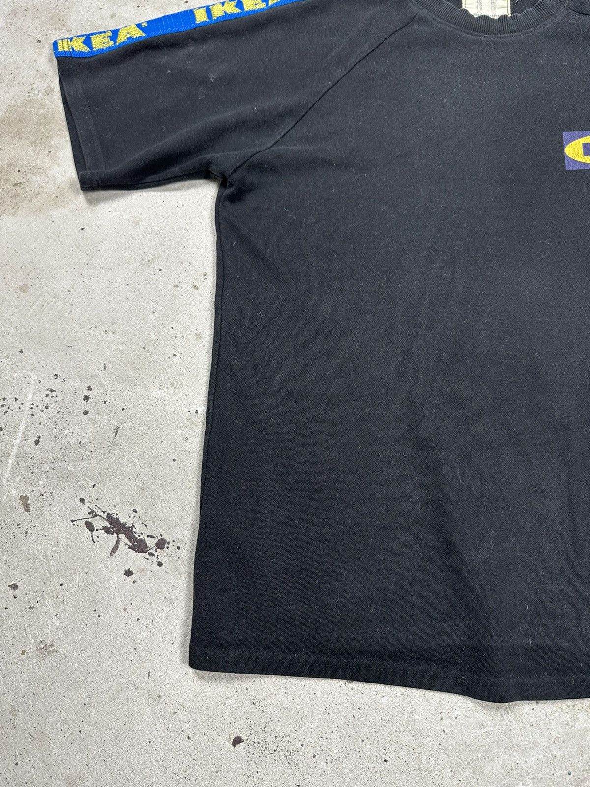 Ikea Vintage Y2K Ikea Black Taped Tee T Shirt Size US M / EU 48-50 / 2 - 4 Thumbnail