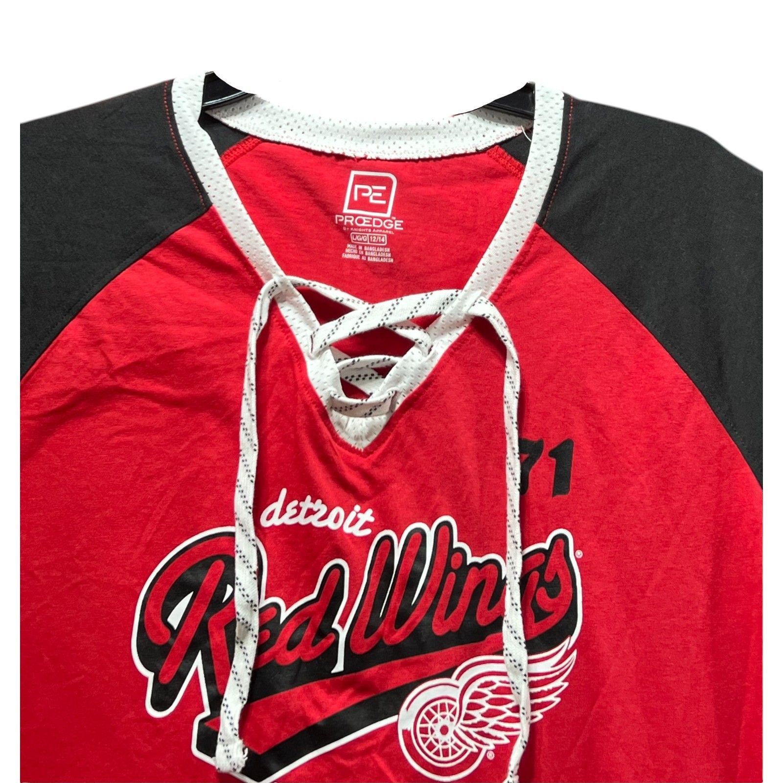 Other PROEDGE - Women's Lightweight Raglan Sleeve Lace Up T-Shirt Size L / US 10 / IT 46 - 12 Thumbnail
