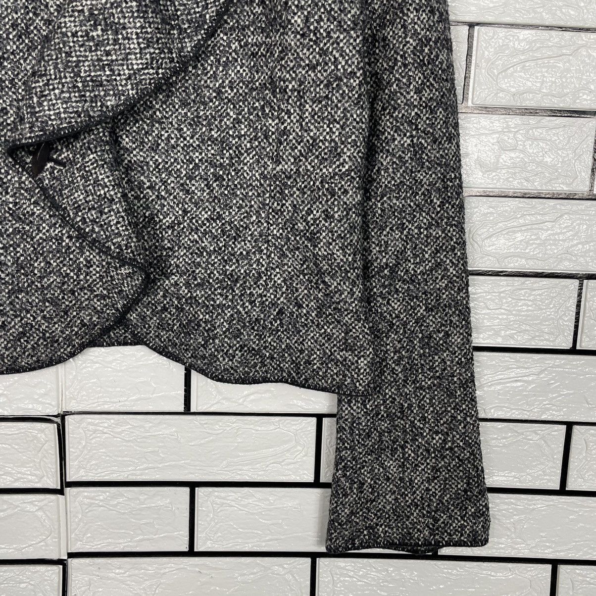 Japanese Brand Japanese Designer Noriko Herringbone Cascading Front Jacket Size S / US 4 / IT 40 - 4 Thumbnail
