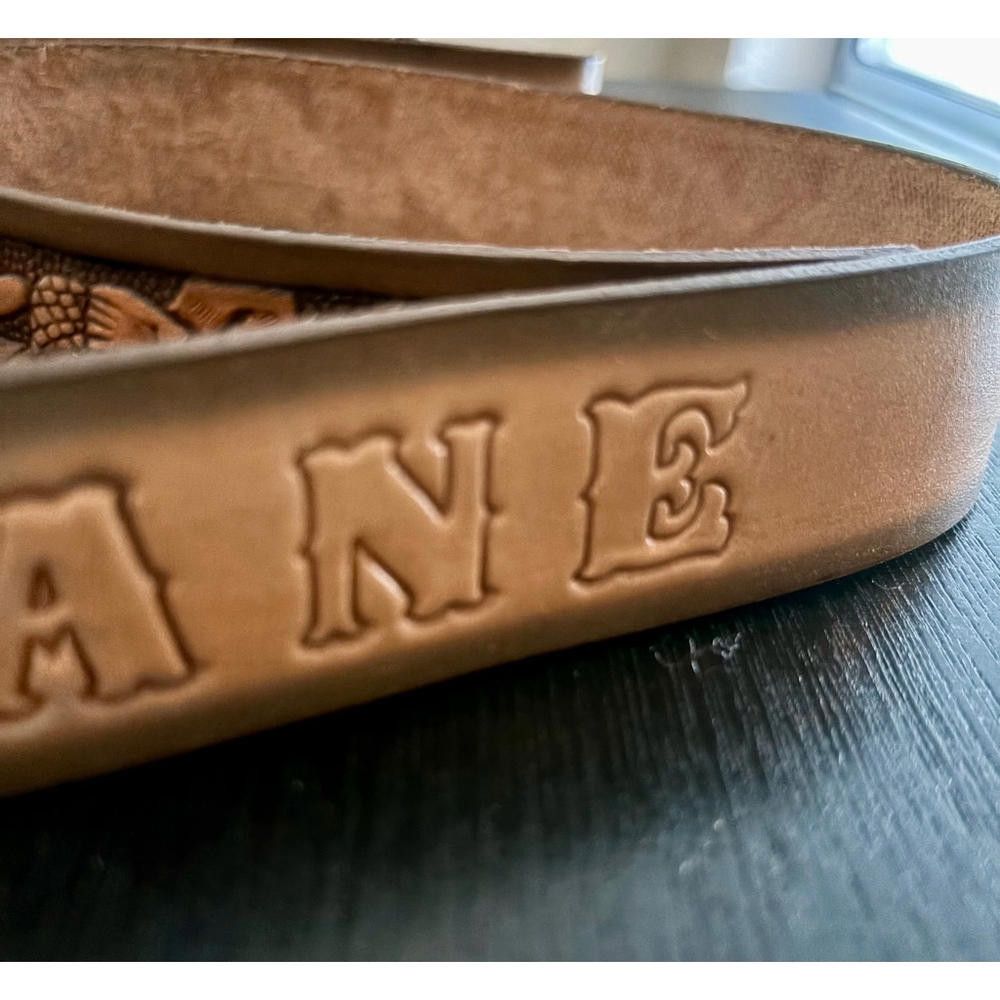 Designer Dakota Belt Co Leather Belt - 30 inch Size ONE SIZE - 2 Thumbnail
