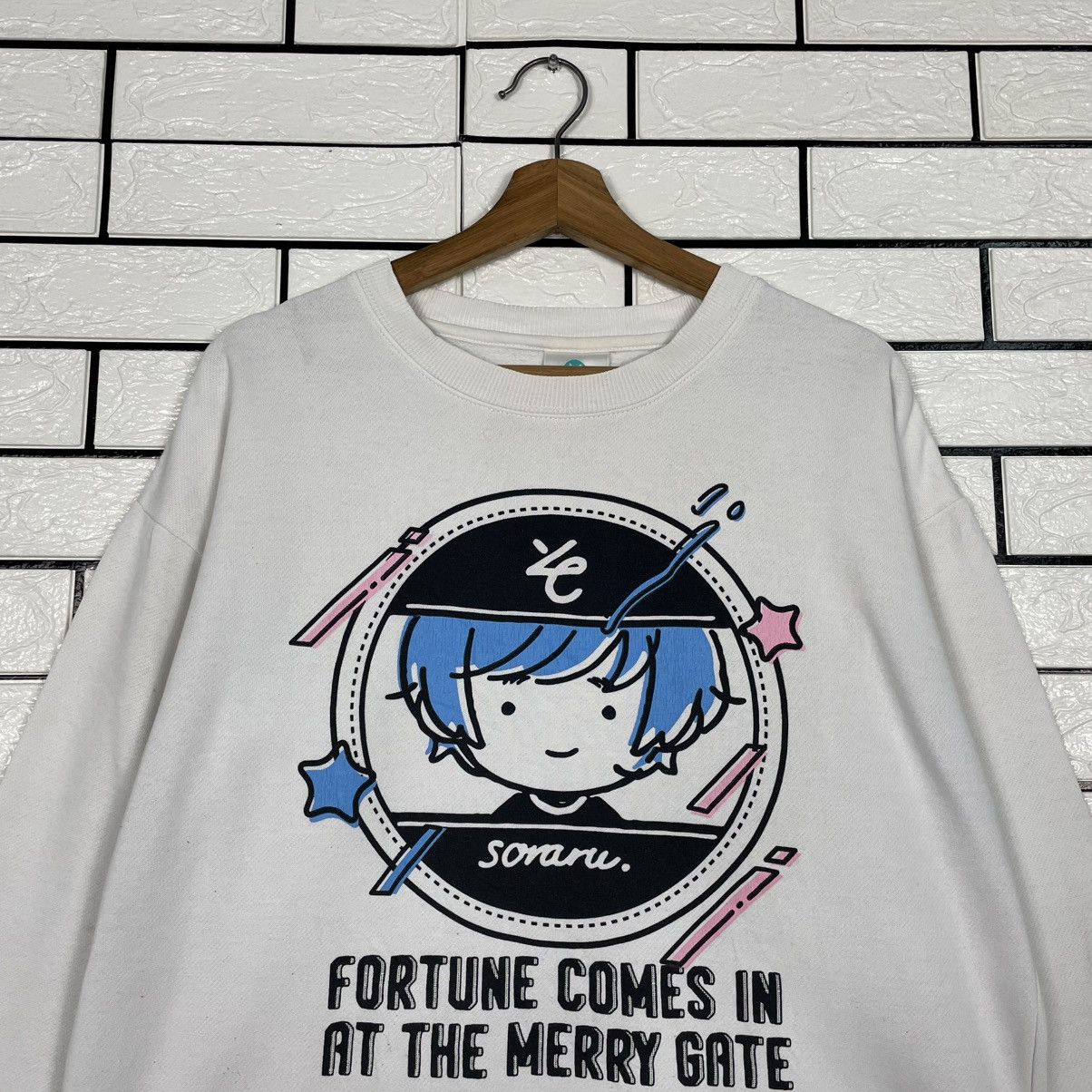 Japanese Brand Soraru Fortune Crewneck Sweatshirt Size US M / EU 48-50 / 2 - 2 Thumbnail