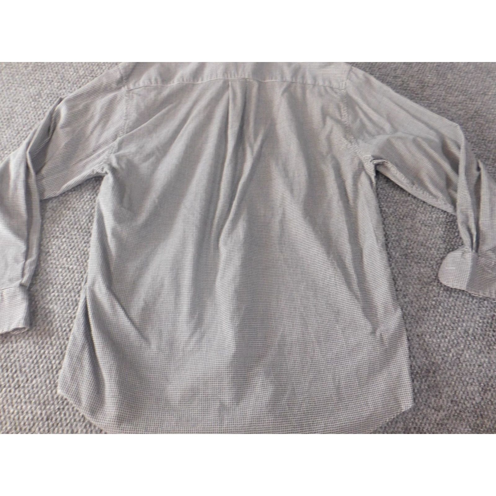 Vintage Saddlebred Mens Shirt M Gray Flannel Button-Down Long Sleeve Cotton Classic Button-Up Collar-Down Pockets Logo Size US M / EU 48-50 / 2 - 5 Thumbnail