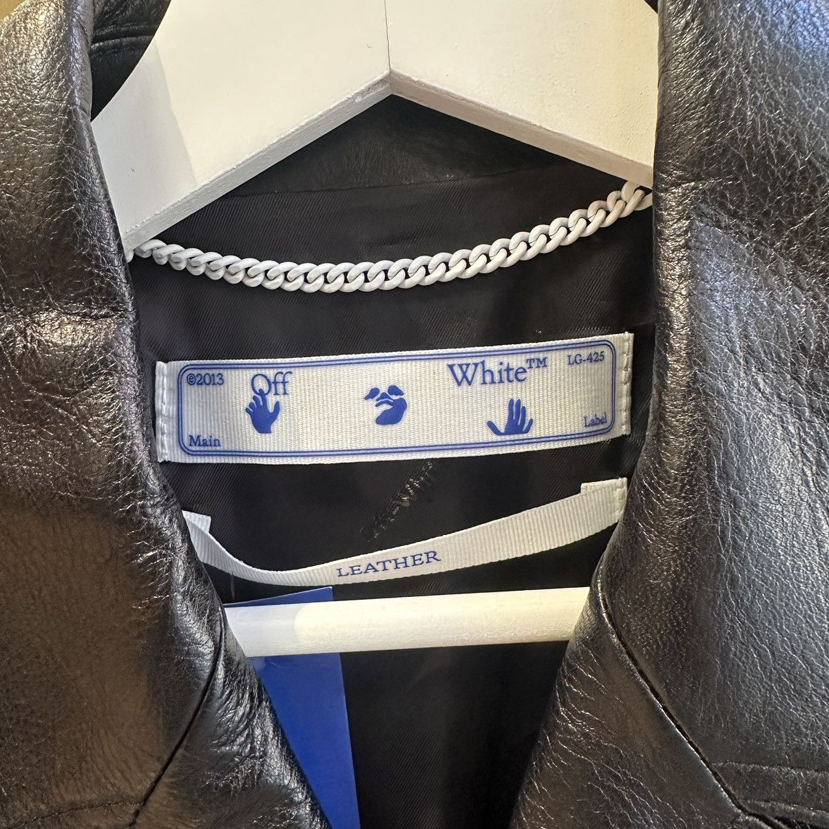 Off-White Off white leather jacket rare Size US M / EU 48-50 / 2 - 5 Thumbnail