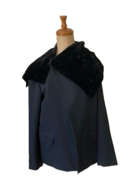 Comme des Garcons Comme des Garcons Velvet irregular lapel coat Size M / US 6-8 / IT 42-44 - 1 Thumbnail