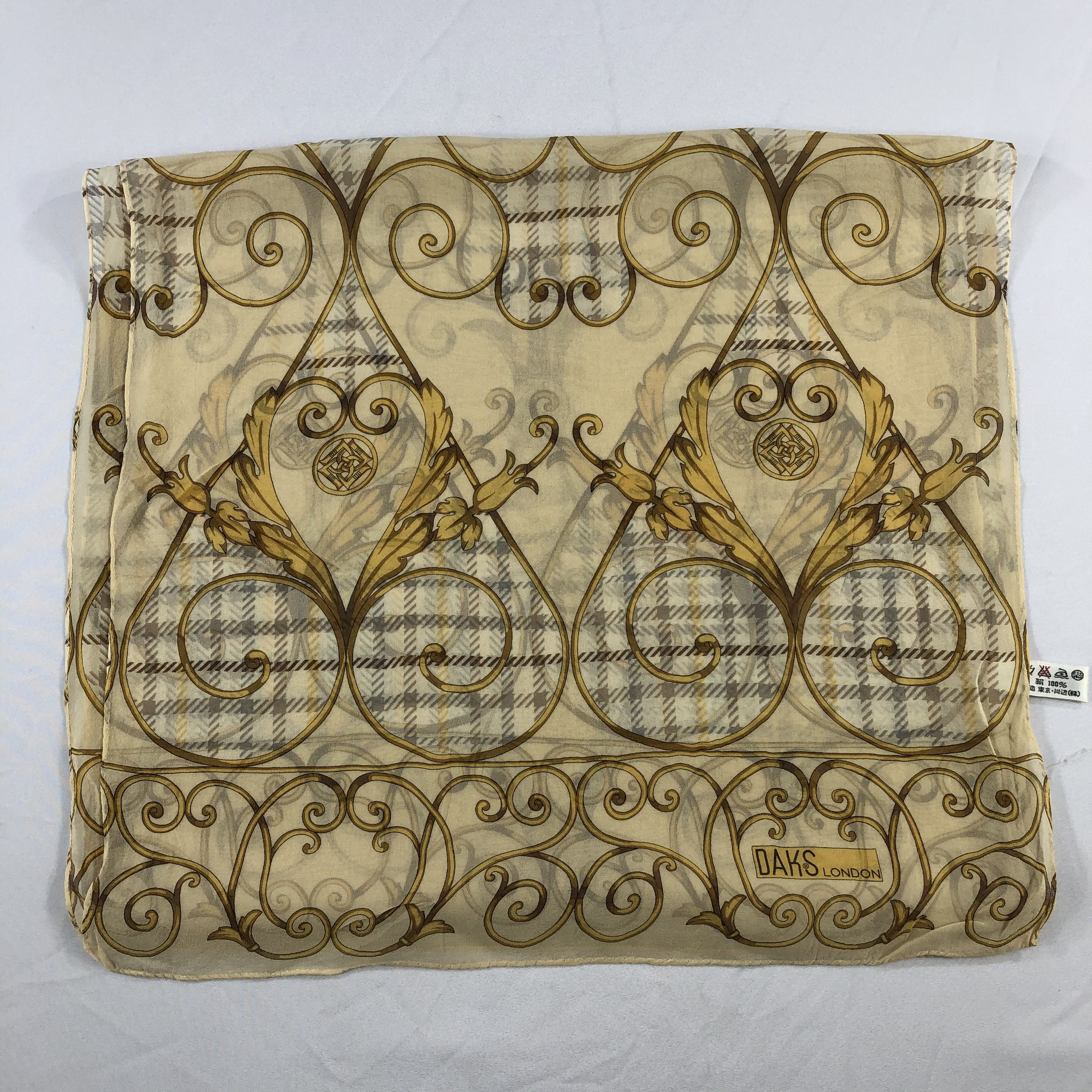 DAKS Vintage Daks London Silk Scarf Size ONE SIZE - 3 Thumbnail