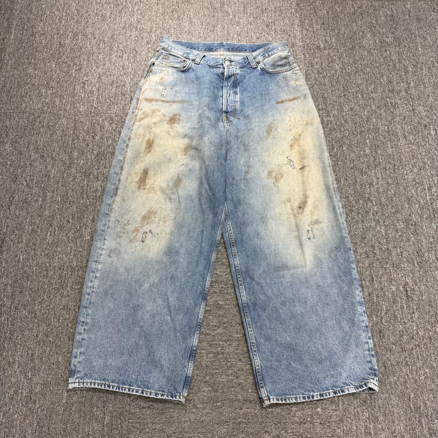 acne studios faded denim pants size 50