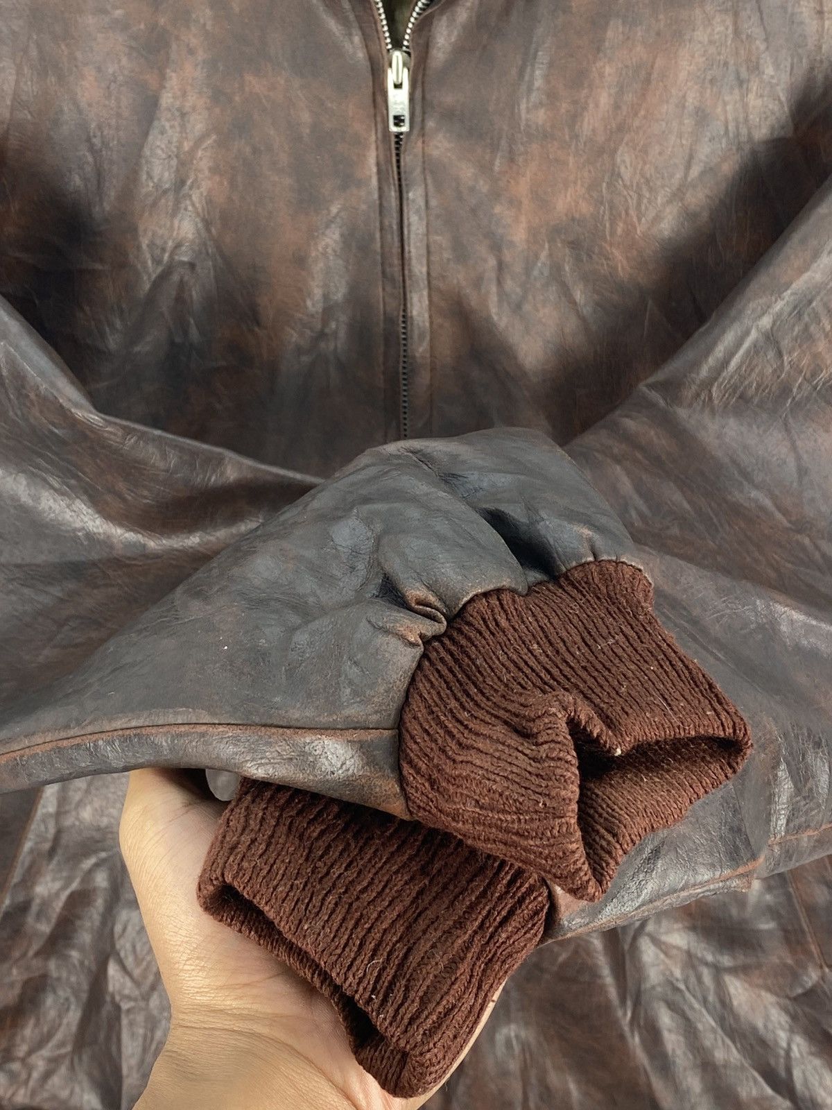 Japanese Brand Vintage 90’s Y.Jac Leather Jacket Size US L / EU 52-54 / 3 - 15 Thumbnail