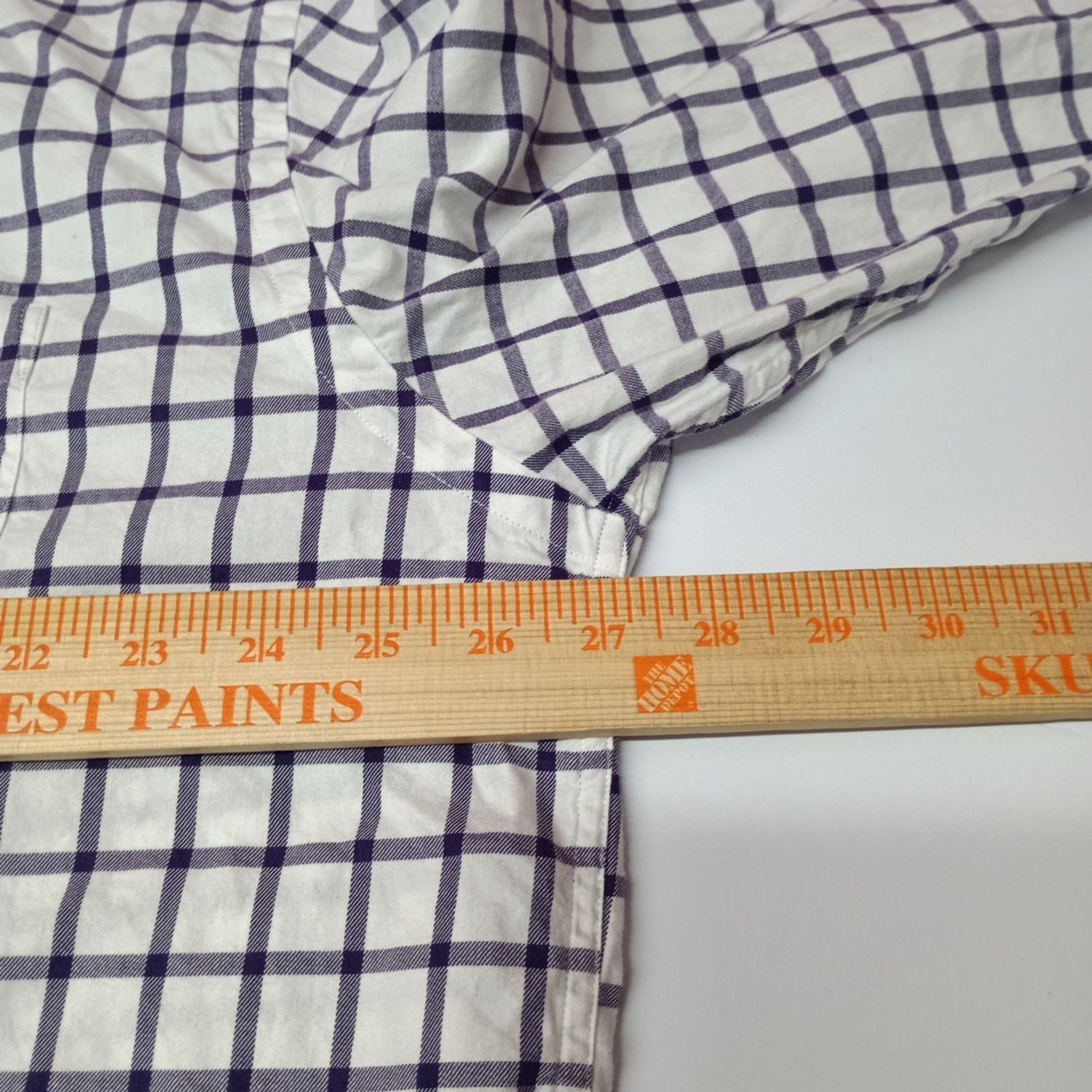 Orvis Orvis Plaid Button Down Shirt Mens Size 2XL Purple Wht Check Size US XXL / EU 58 / 5 - 5 Thumbnail