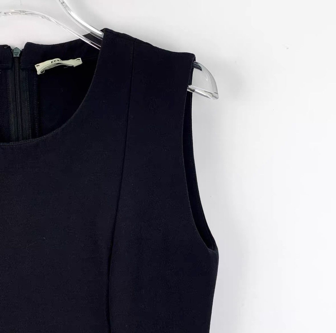 Fendi Fendi Black Sleeveless Round Neck Dress K26WX Size XS / US 0-2 / IT 36-38 - 3 Thumbnail