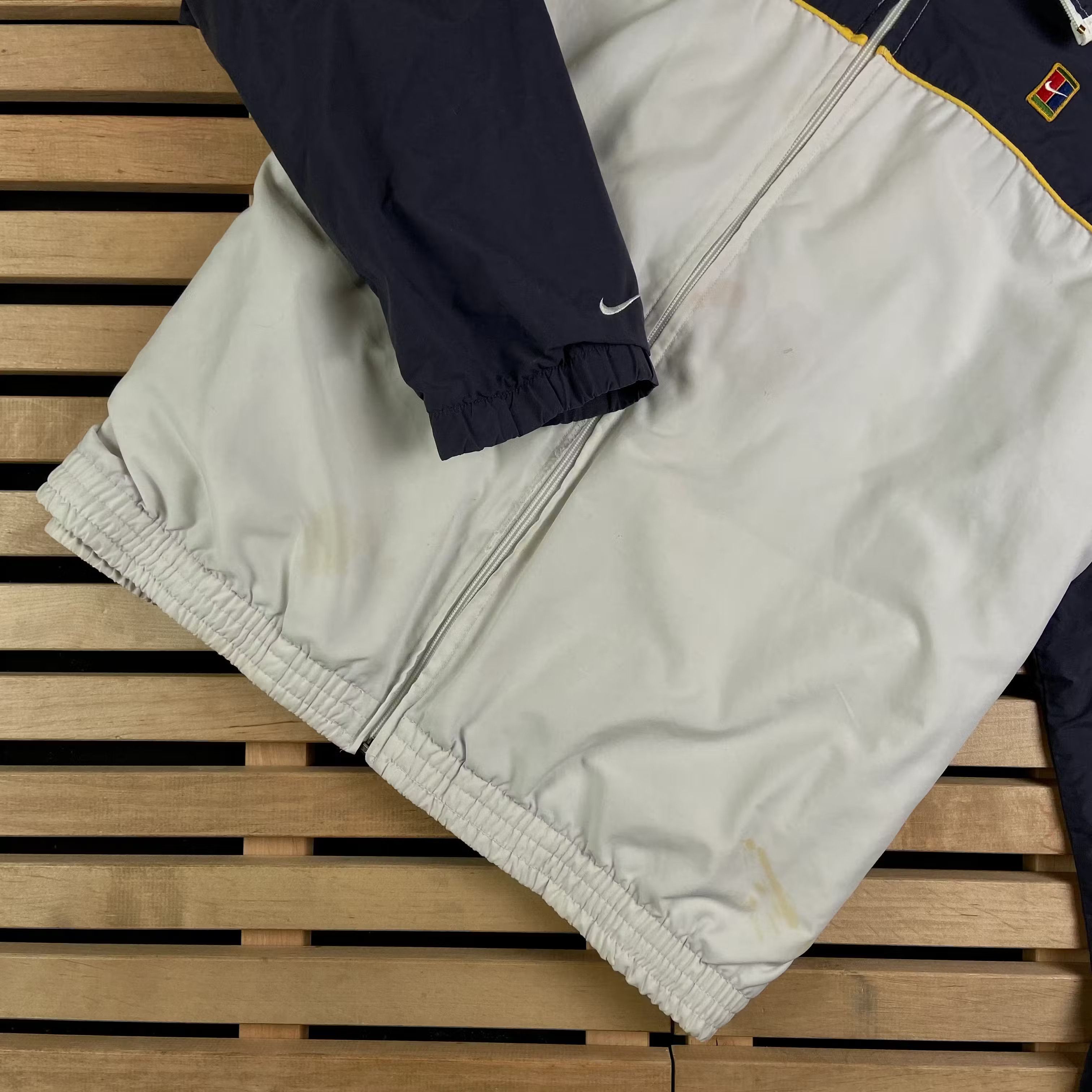 Nike × Vintage Mens Vintage Bomber Jacket Nike Size XL Nylon Size US XL / EU 56 / 4 - 3 Thumbnail