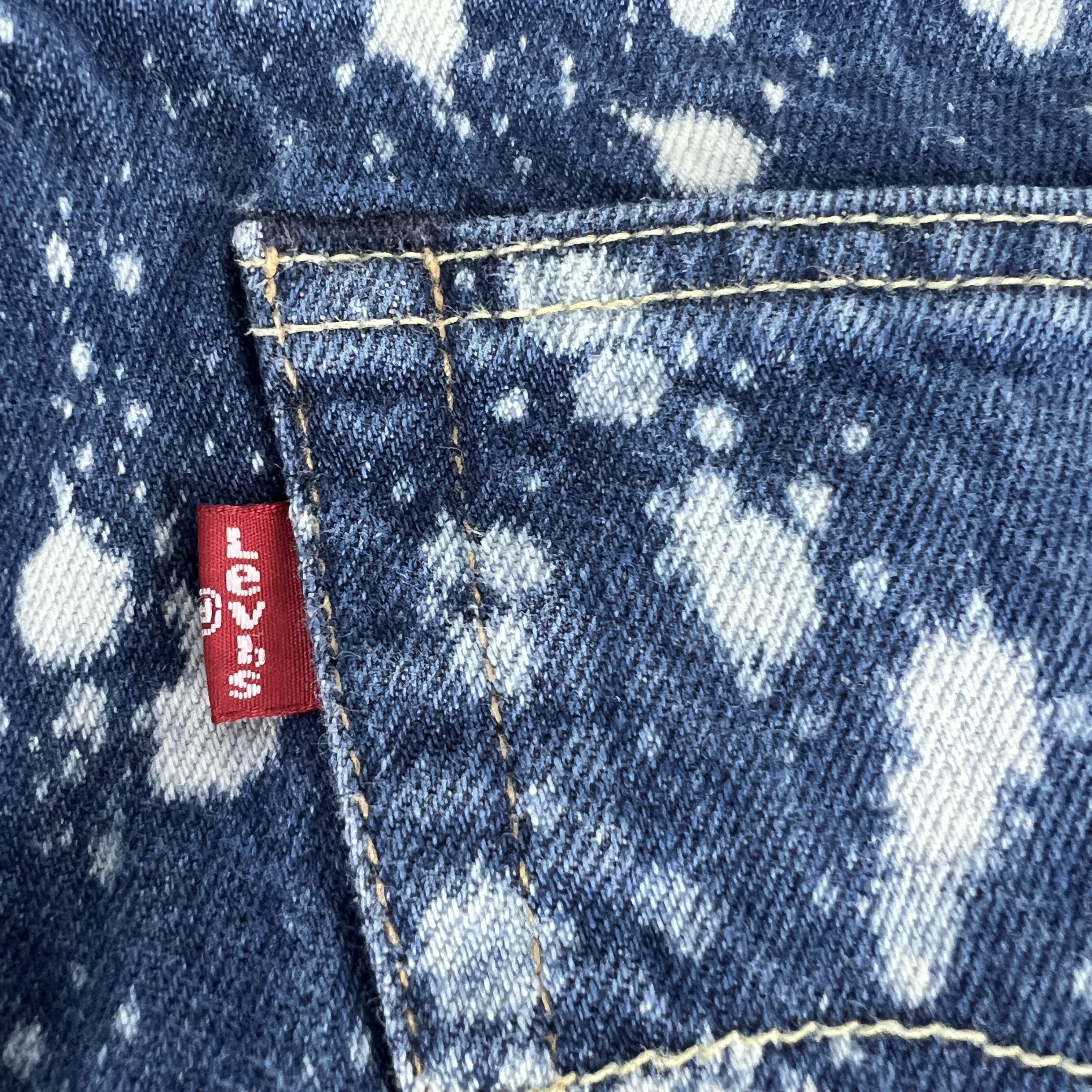 Levi's Levi's Jeans Men 541 Athletic Tapered Blue Bleached Denim Size US 33 - 13 Thumbnail