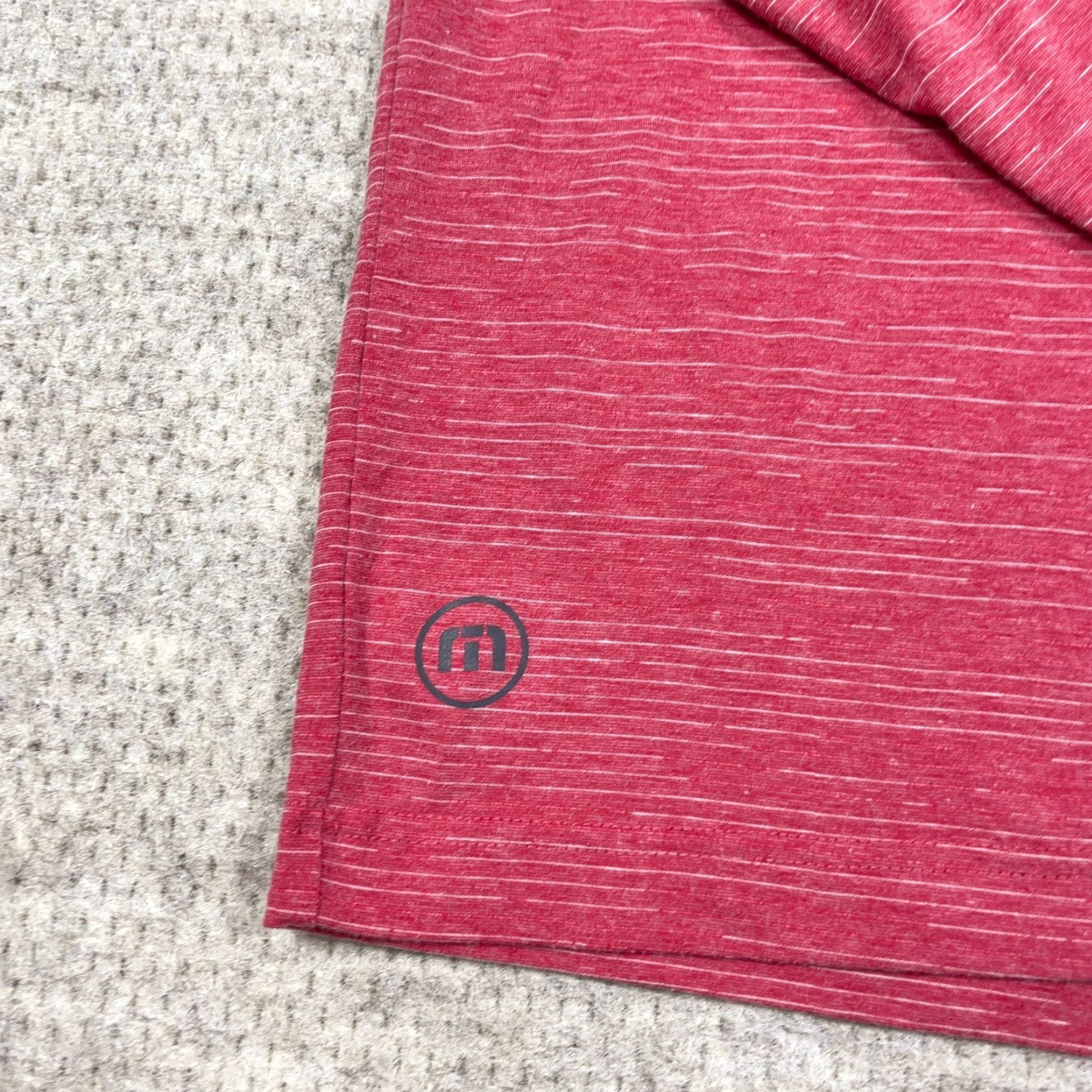 TravisMathew Travis Mathew Sweater Men XL Pink Pullover 1/4 Zip Mock Neck performance Knit Size US XL / EU 56 / 4 - 5 Thumbnail