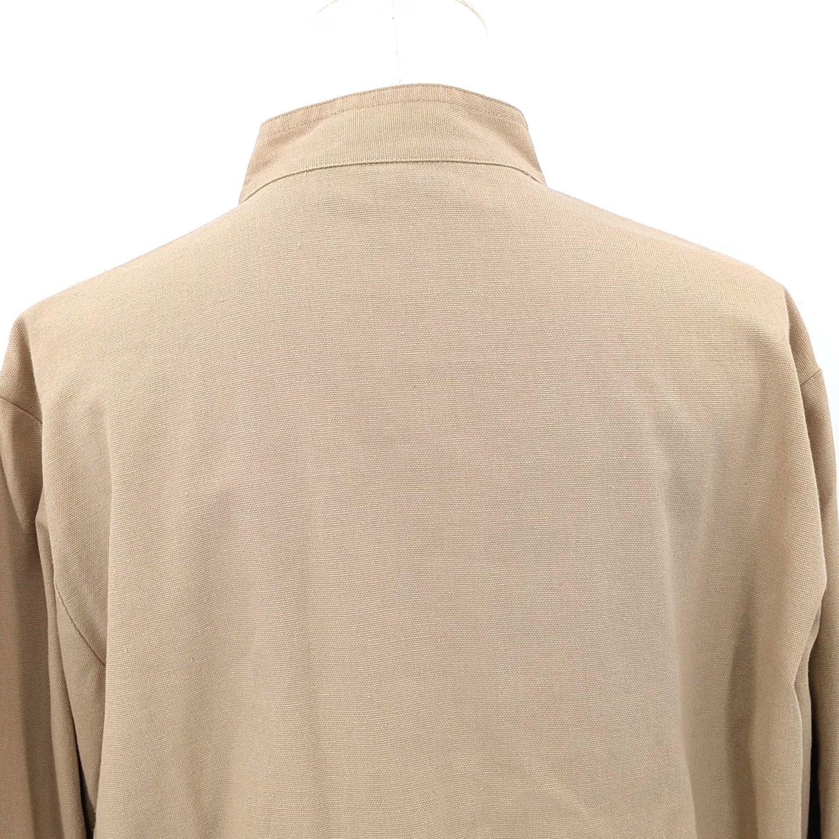 Tudor Tudor Court by Haband Blouse Embroidered Button Front Jacket 100% Cotton Beige M Womens Size M / US 6-8 / IT 42-44 - 5 Thumbnail