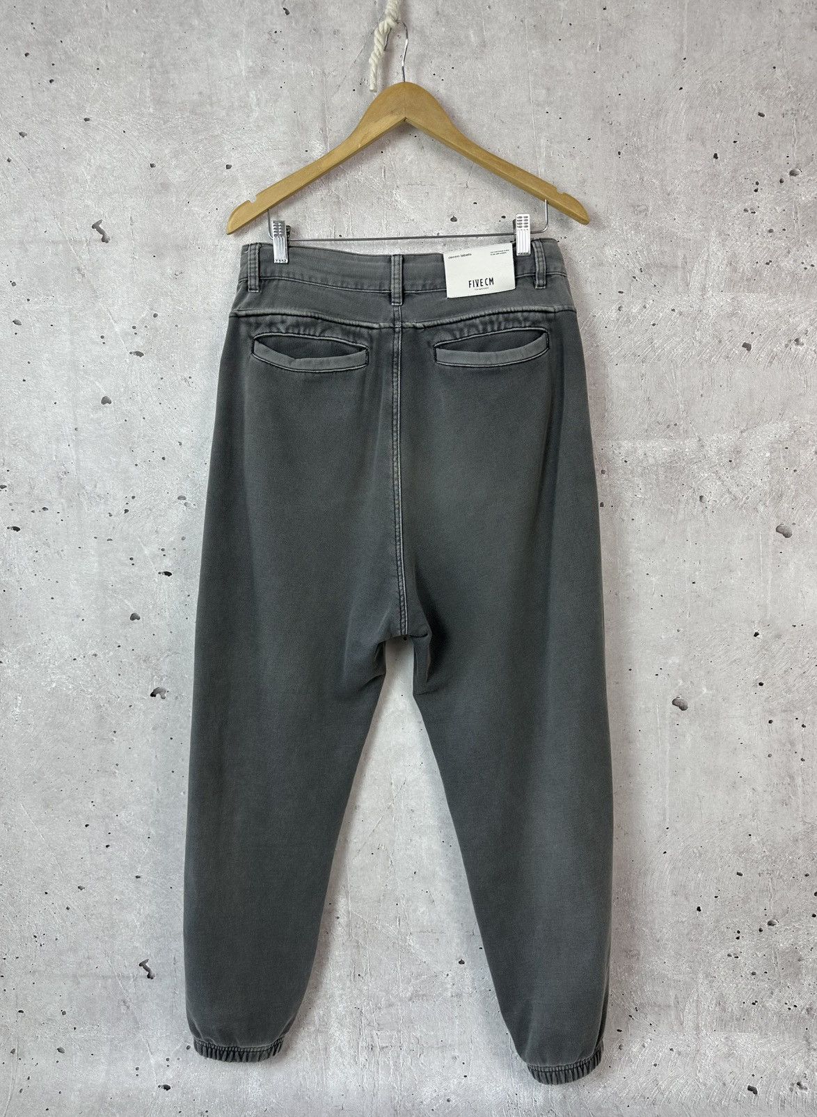 5cm Five cm Washed Grey Denim Belt Relaxed Men’s Sweatpants Size US 32 / EU 48 - 9 Thumbnail
