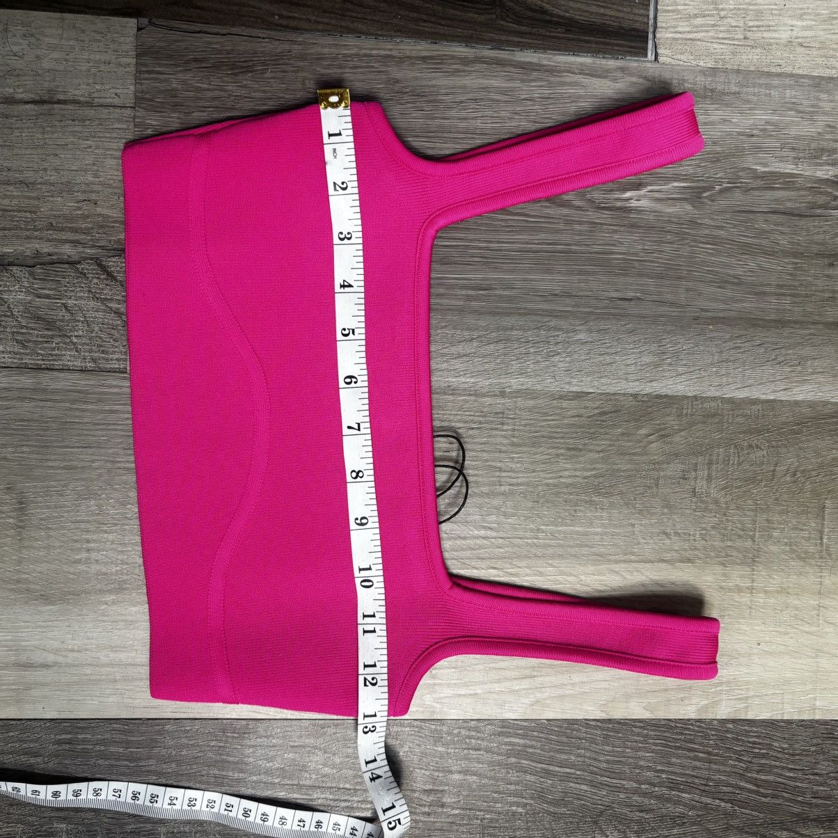 Zara Zara Tops Square Neck Crop Top Pink Size S / US 4 / IT 40 - 5 Thumbnail