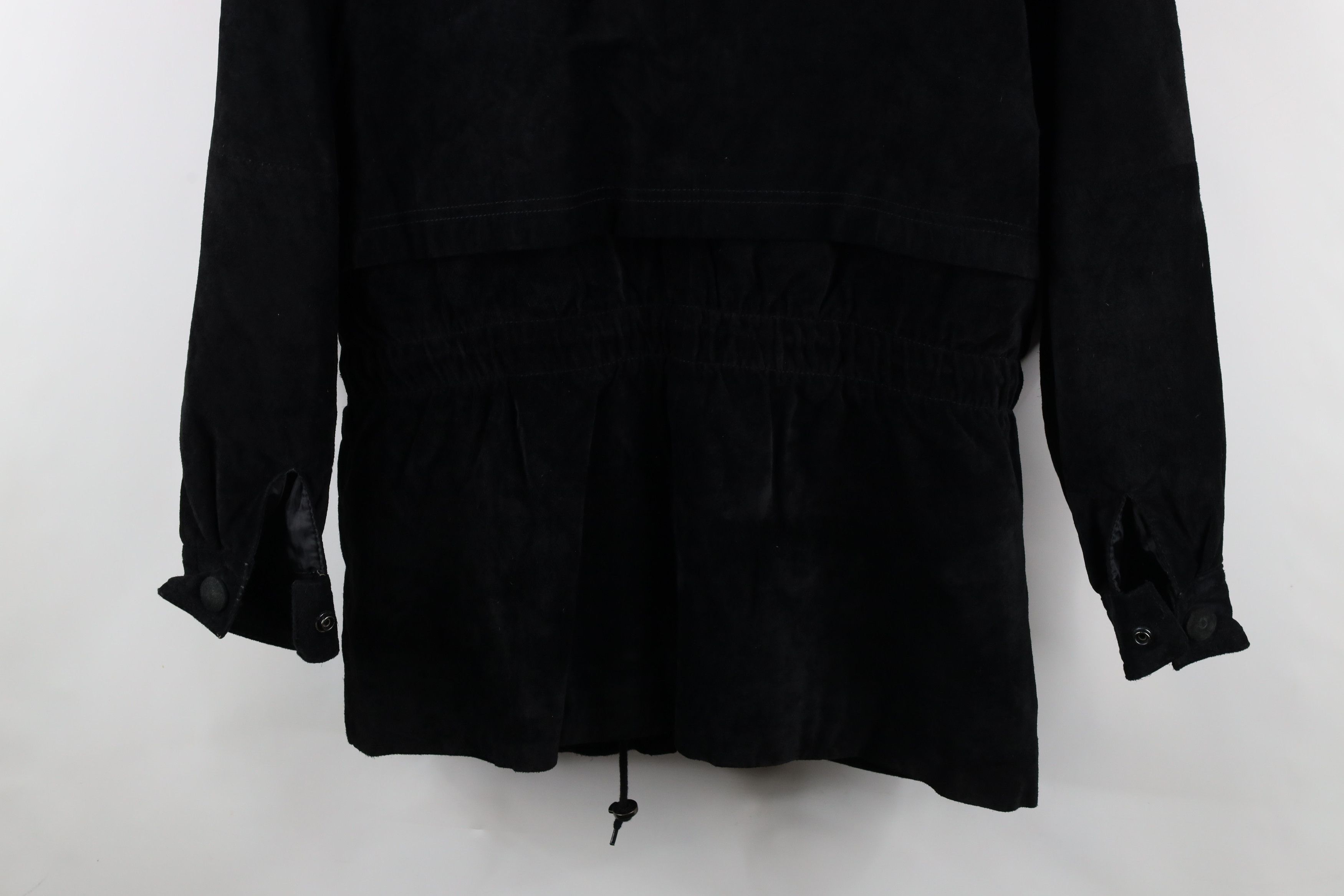 Vintage Vintage 90s Streetwear Plush Collar Suede Leather Jacket Size L / US 10 / IT 46 - 14 Thumbnail