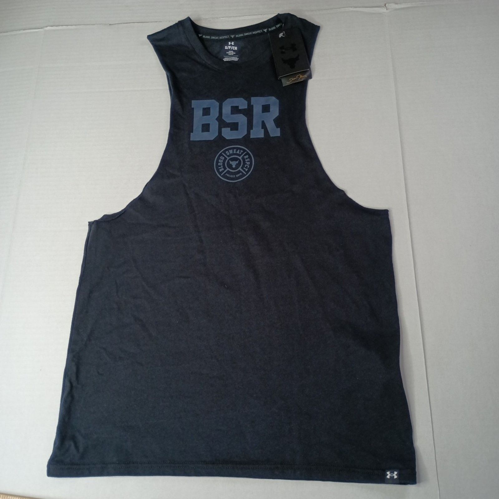 Under Armour NEW Under Armour Project Rock Tank Top Mens Size S Black Size US S / EU 44-46 / 1 - 1 Thumbnail