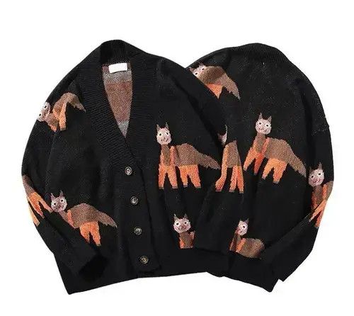 Japanese Brand New Collection Cool Design Cardigan Knitwear Jumper Spring Size US XL / EU 56 / 4 - 3 Thumbnail