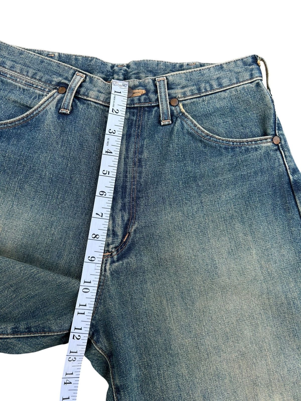 Kapital Vintage Buckle Back Wrangler Blue Bell Distressed Denim Jean Size US 30 / EU 46 - 16 Thumbnail