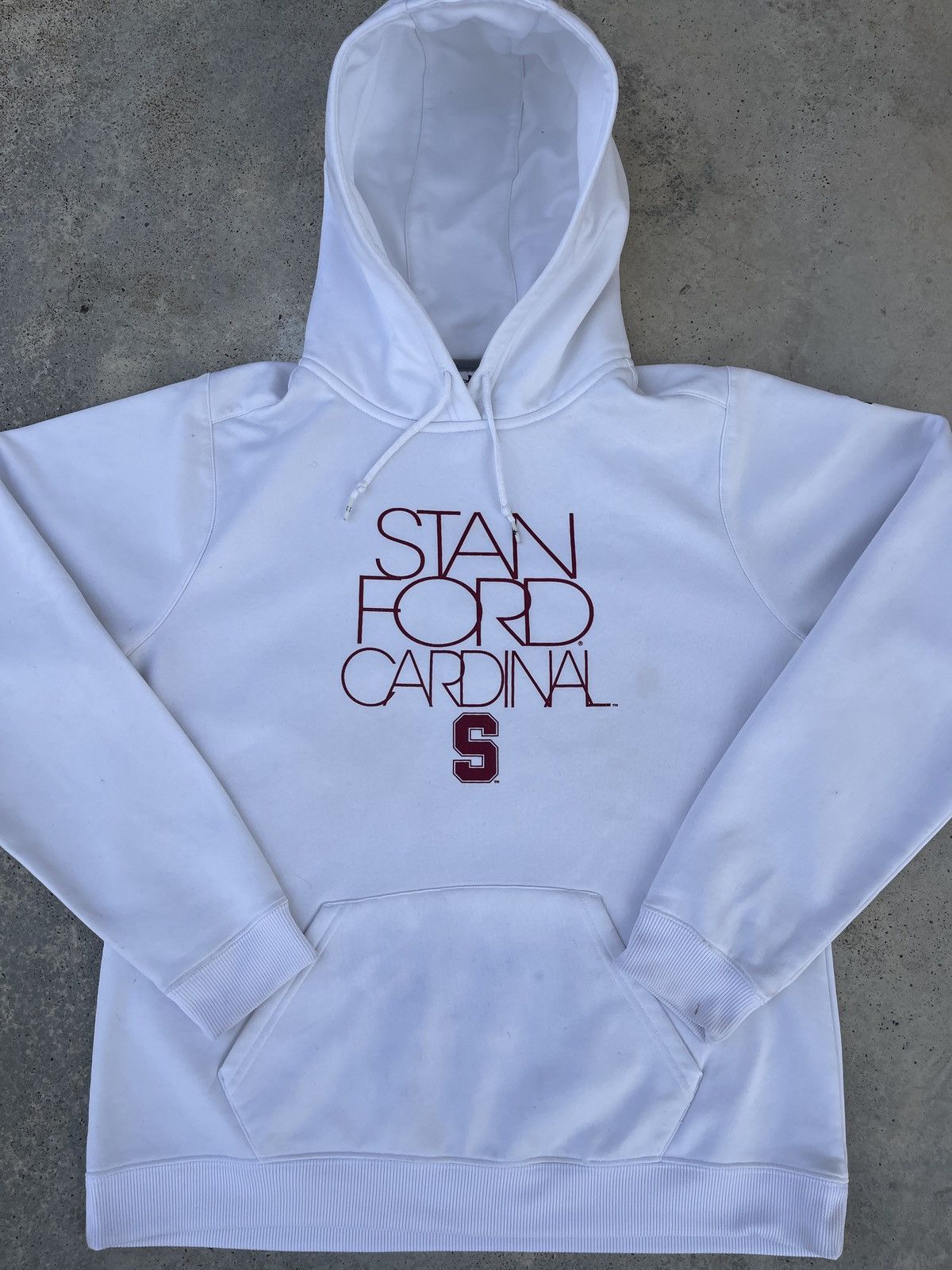 Under Armour × Vintage Under Armour Stanford Cardinals Pullover Hoodie Size US M / EU 48-50 / 2 - 2 Thumbnail