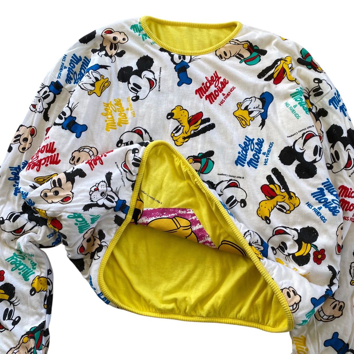 Disney × Mickey Mouse × Vintage MICKEY MOUSE and His Friend Nice Design Reversible Size US L / EU 52-54 / 3 - 5 Thumbnail