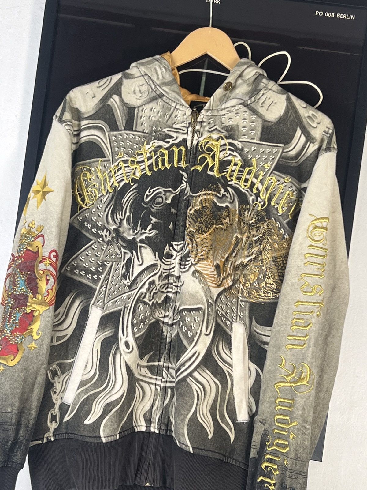 Christian Audigier vintage ed hardy by chritian audigher tattoo aop hoodie Size US S / EU 44-46 / 1 - 4 Thumbnail