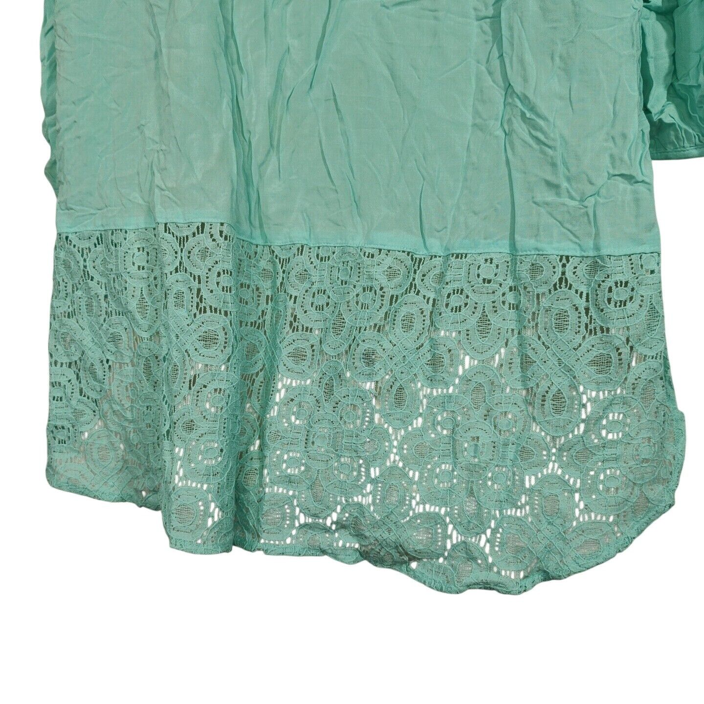 Other Stylus Tunic Top V-neck Women Size L Blue 3/4 Sleeve Lace Size L / US 10 / IT 46 - 6 Thumbnail