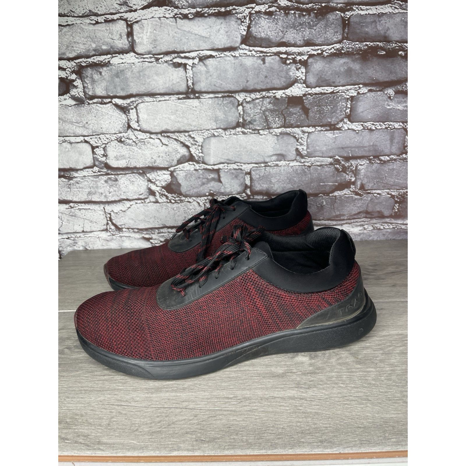 Allegri Alegria Traq Burgundy Black Fabric Lace Up Athletic Casual S Size US 11.5 / EU 44-45 - 16 Thumbnail