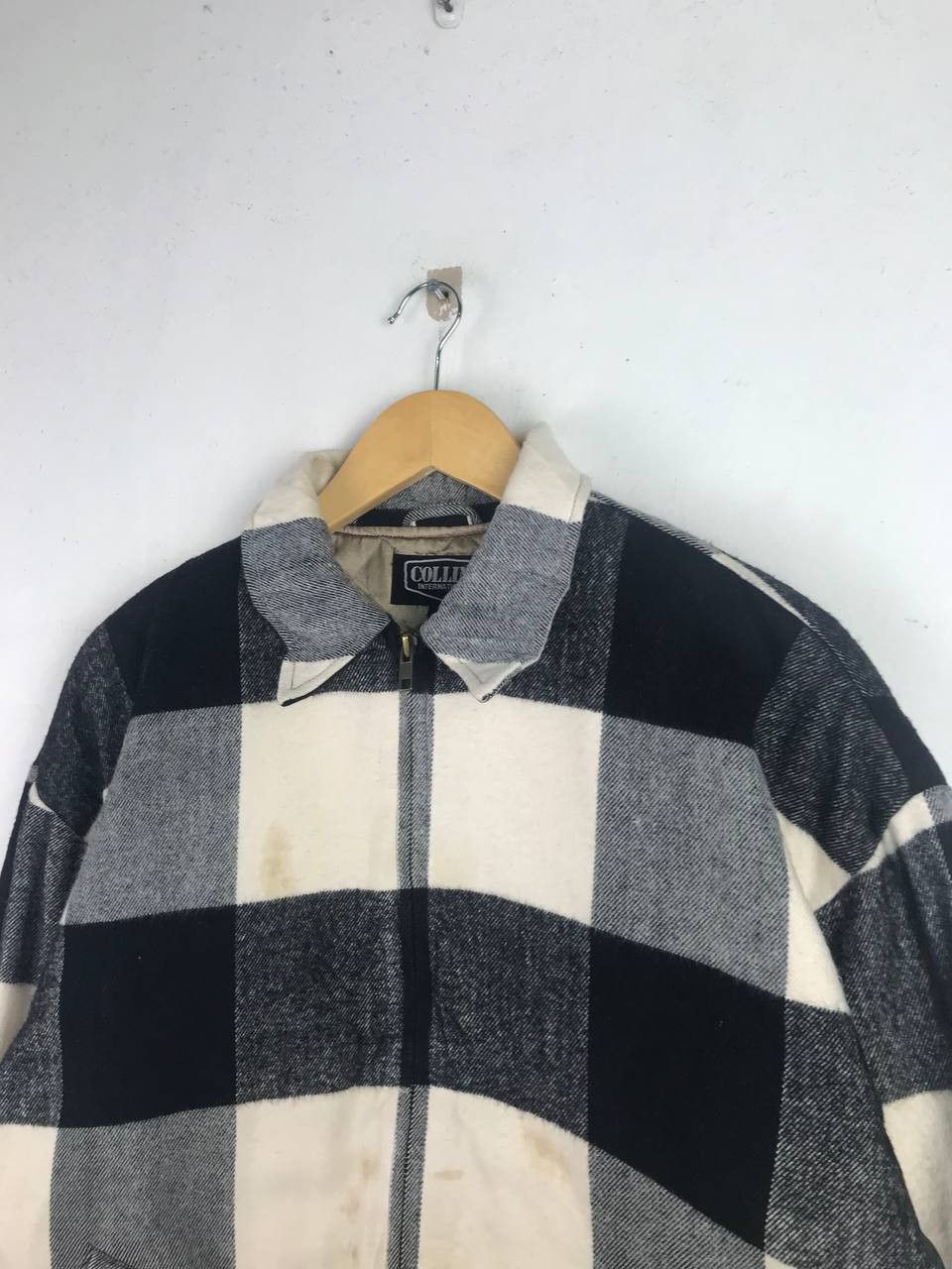 Japanese Brand × Vintage Vintage Collins full Zipper Wool Jacket Size US L / EU 52-54 / 3 - 6 Thumbnail