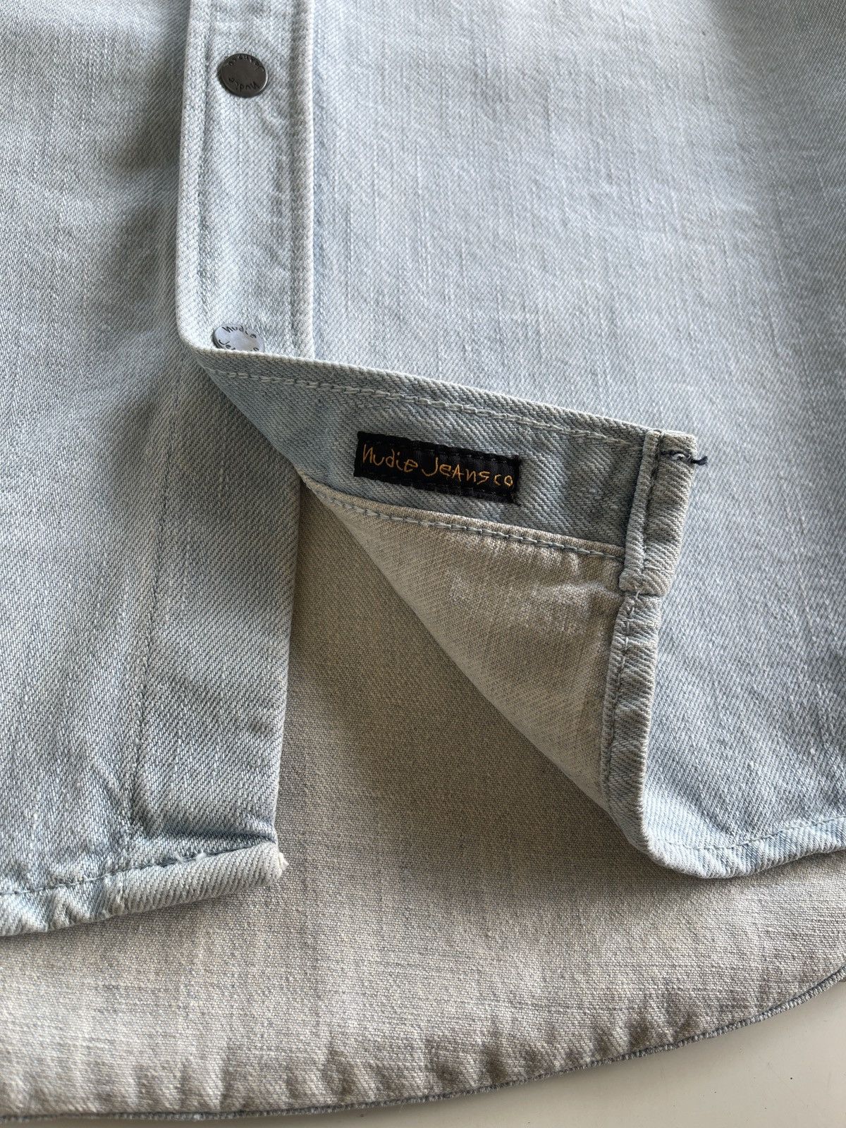 Nudie Jeans Nudie Jonis Ocean Waves Denim Shirt Size US S / EU 44-46 / 1 - 15 Thumbnail