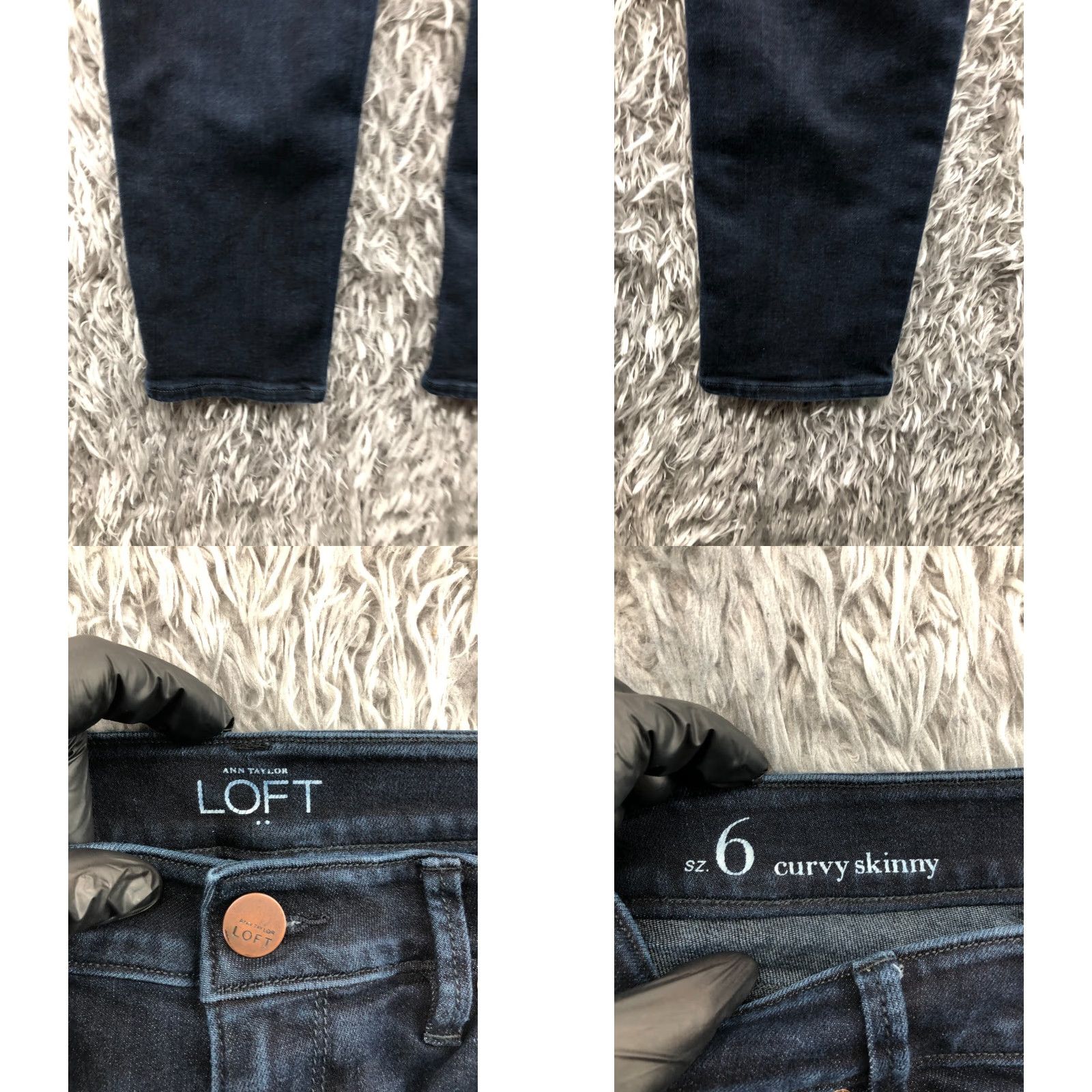 Loft LOFT Jeans Skinny Women Blue Dark Wash Size 6 5-Pocket Denim Regular Mid Rise Size 28" / US 6 / IT 42 - 8 Thumbnail
