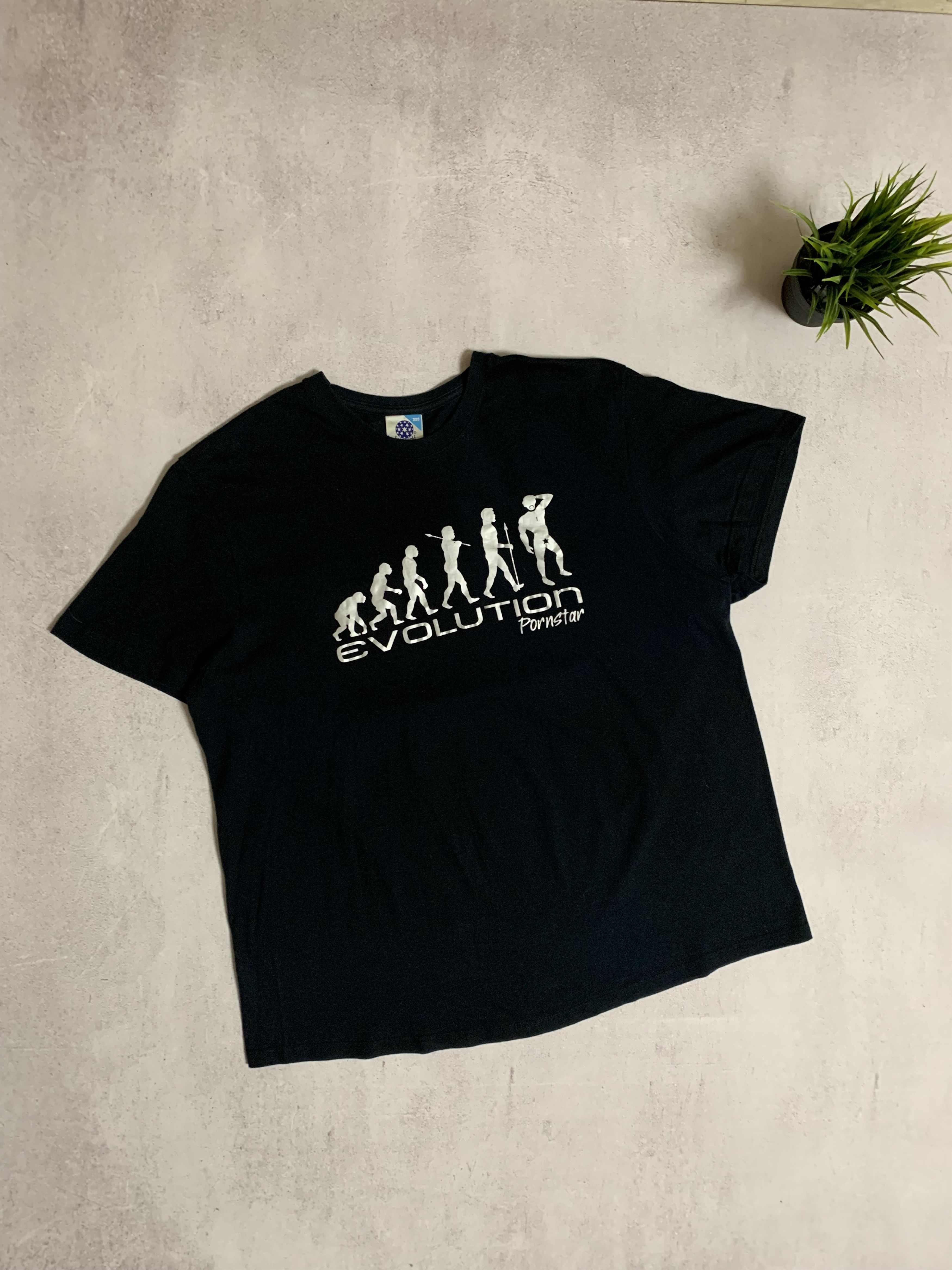 Other Vintage Pornstar T Shirt Tee Baggy Humor Crazy Y2K 90s Size US XXL / EU 58 / 5 - 9 Thumbnail